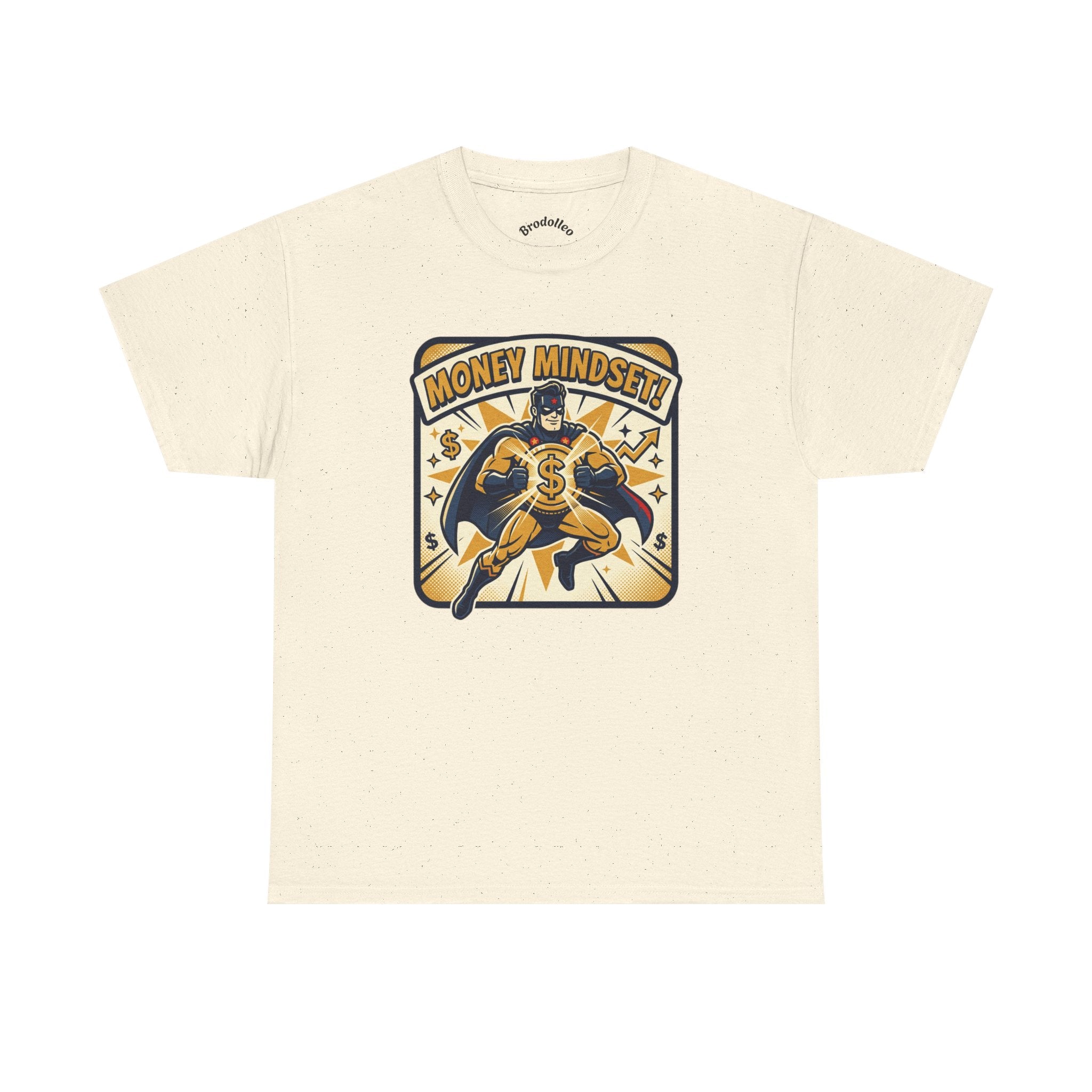 Money Mindset Tee — Retro Superhero Cash Graphic T-Shirt