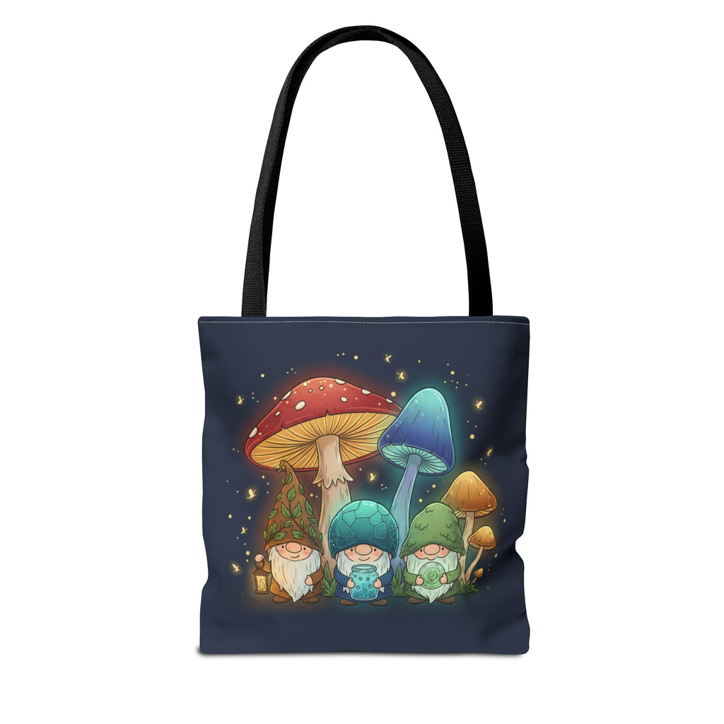 Mushroom Gnome Tote Bag — Whimsical Forest Fairycore AOP Tote