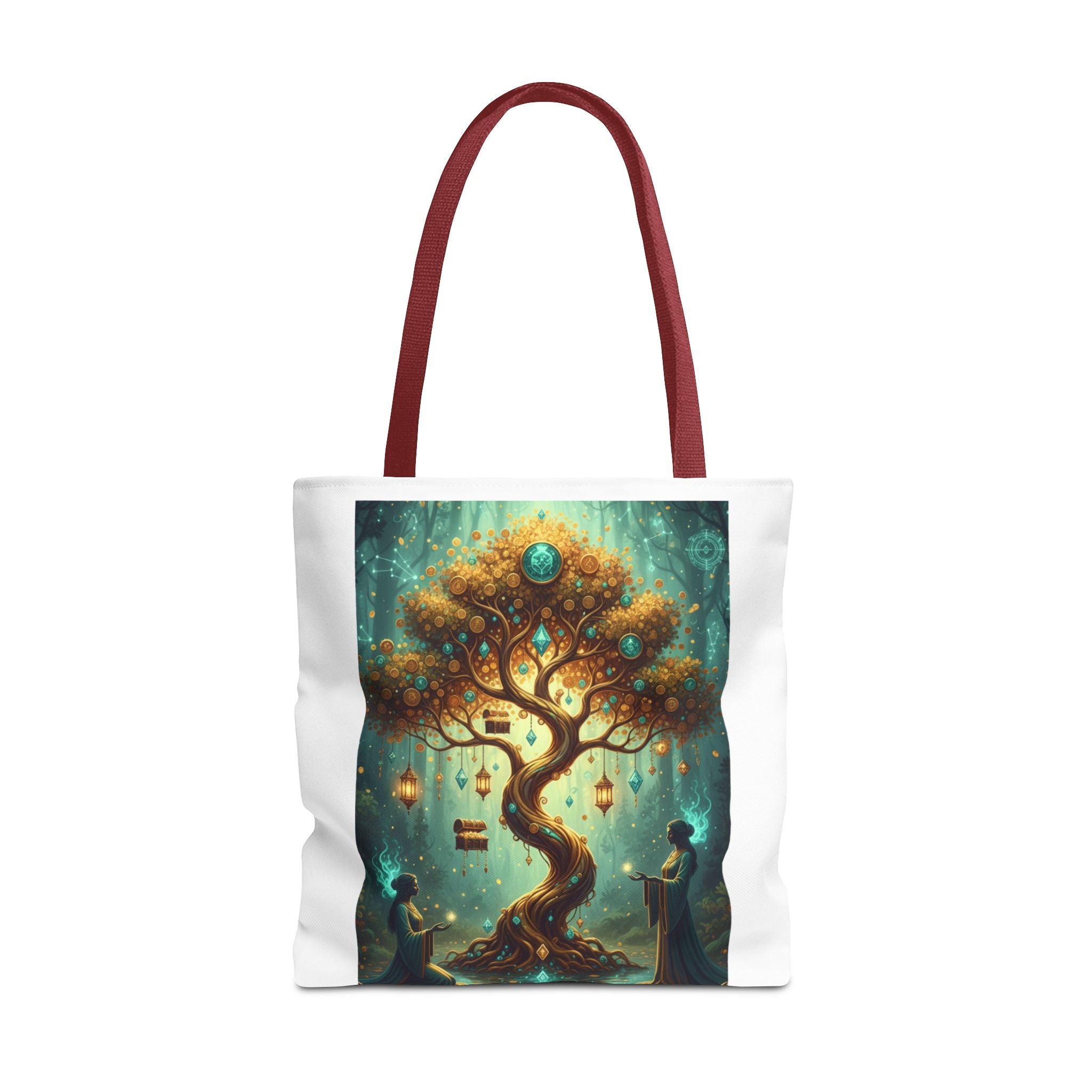 Enchanted Tree Tote Bag — Magical Night Forest Art AOP