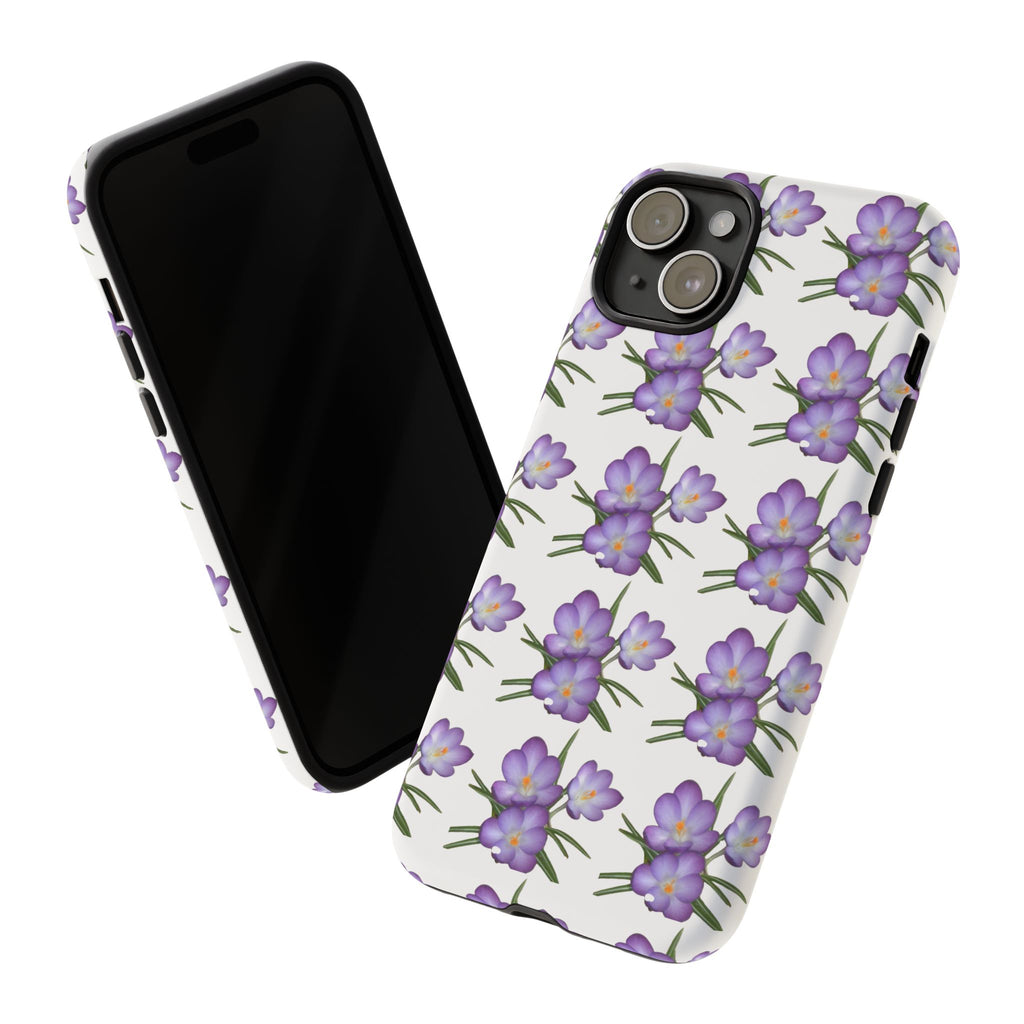 Tough Case — Purple Floral Phone Case