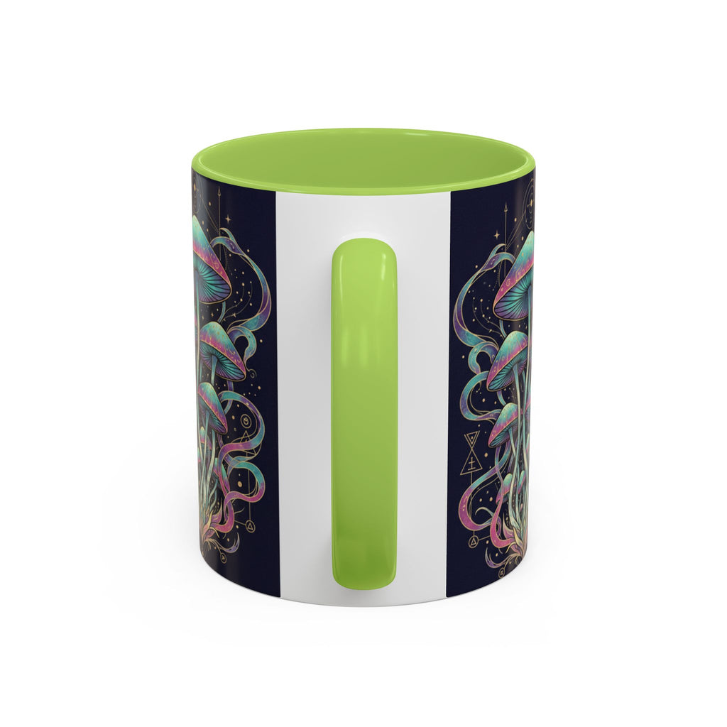 Mystical Mushroom Coffee Mug — Psychedelic Nature Art Accent Mug
