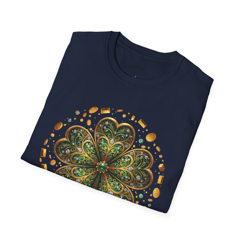St. Patrick’s Clover Graphic T‑Shirt — Green Shamrock Mandala Tee