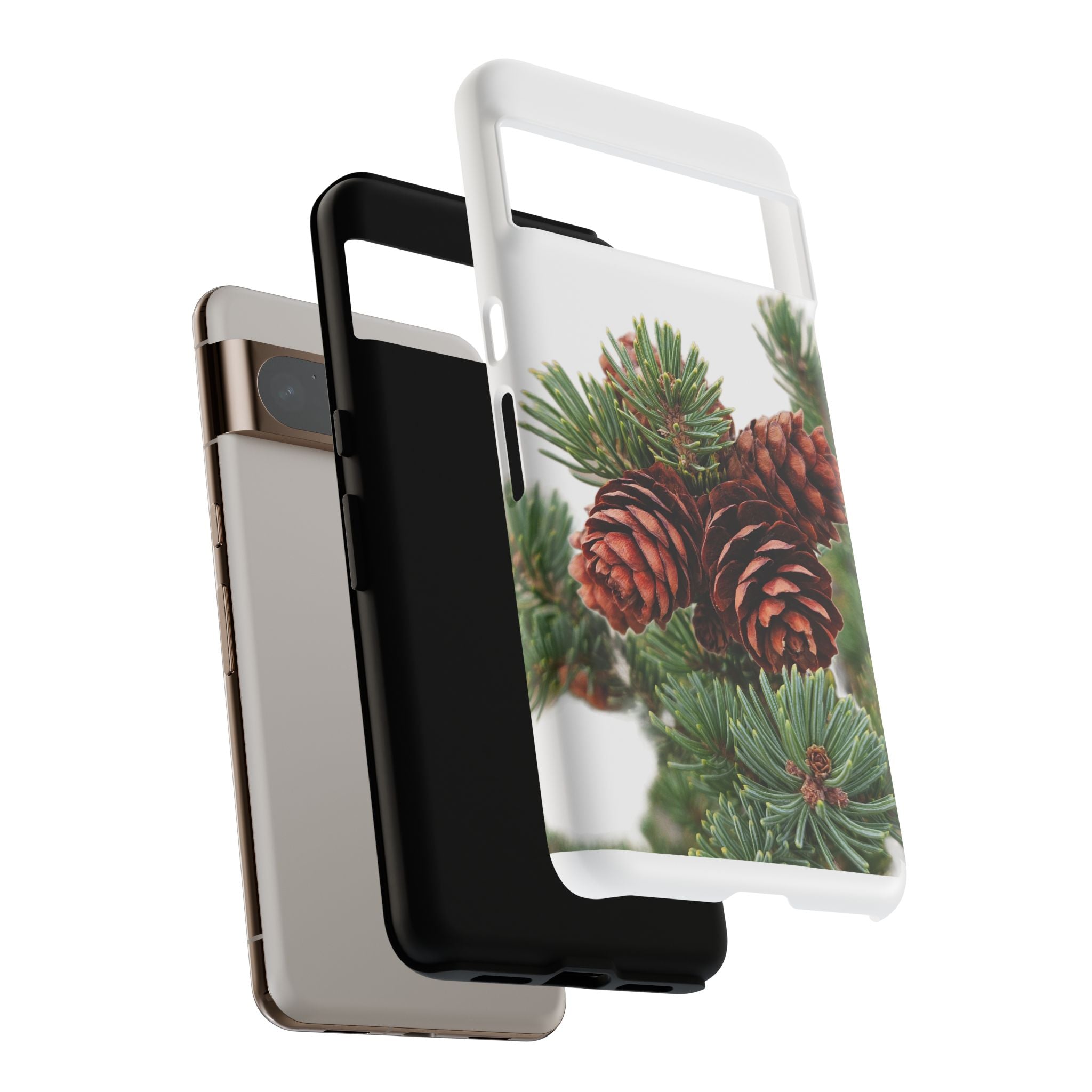 Pinecone Tough Phone Case — Protective Botanical Phone Cover