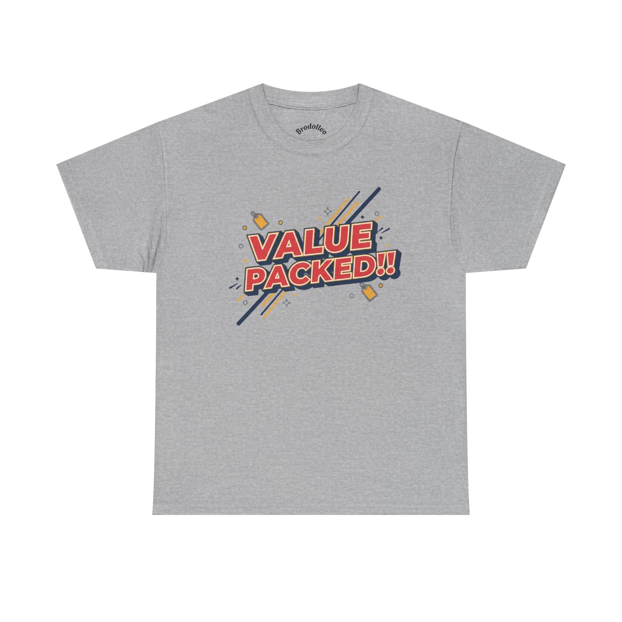 Value Packed! Graphic Tee — Retro Comic Style Casual T‑Shirt