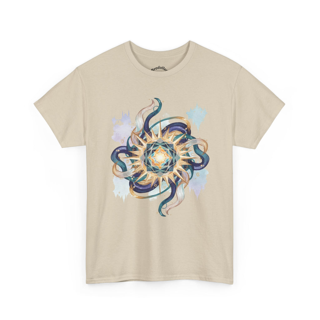 Sunburst Octopus Graphic Tee — Nautical Mystic Sea Creature T-Shirt