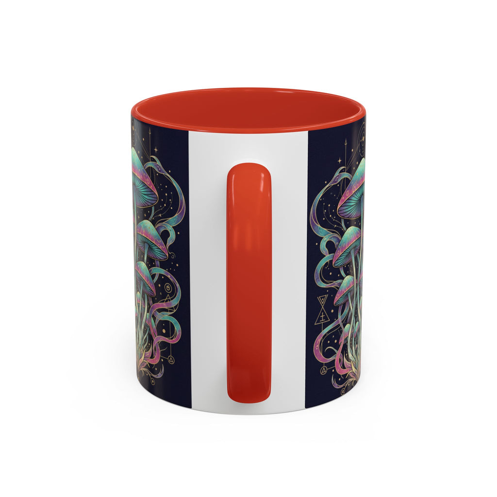 Mystical Mushroom Coffee Mug — Psychedelic Nature Art Accent Mug