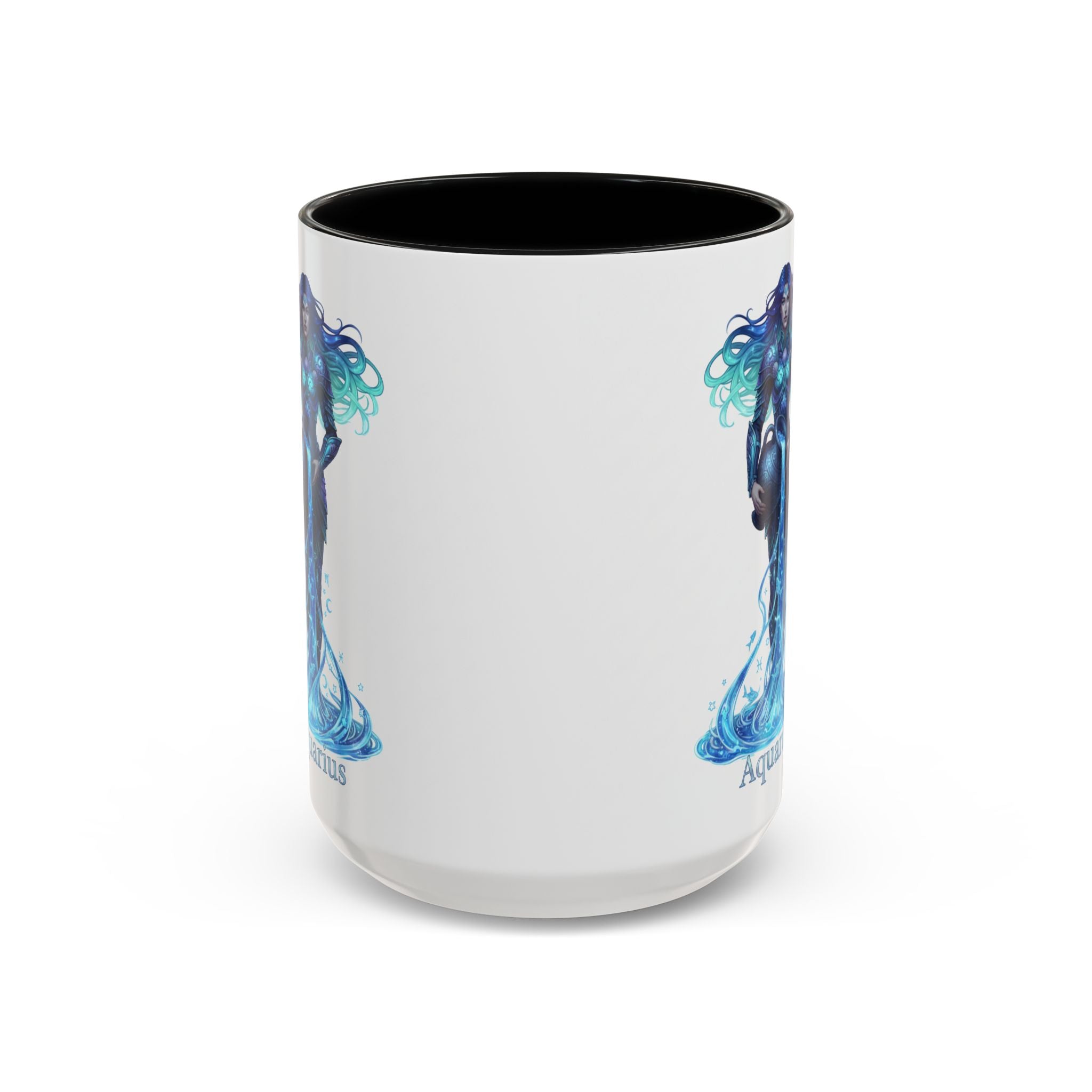 Aquarius Zodiac Coffee Mug — Water Bearer Astrology Accent Mug