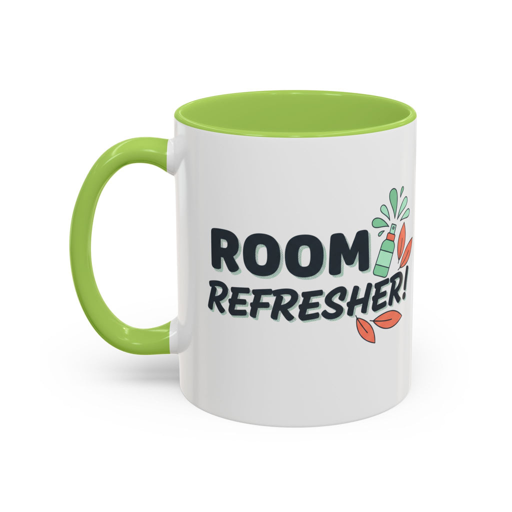 Room Refresher Coffee Mug — Funny Scented Spray Graphic Accent Mug