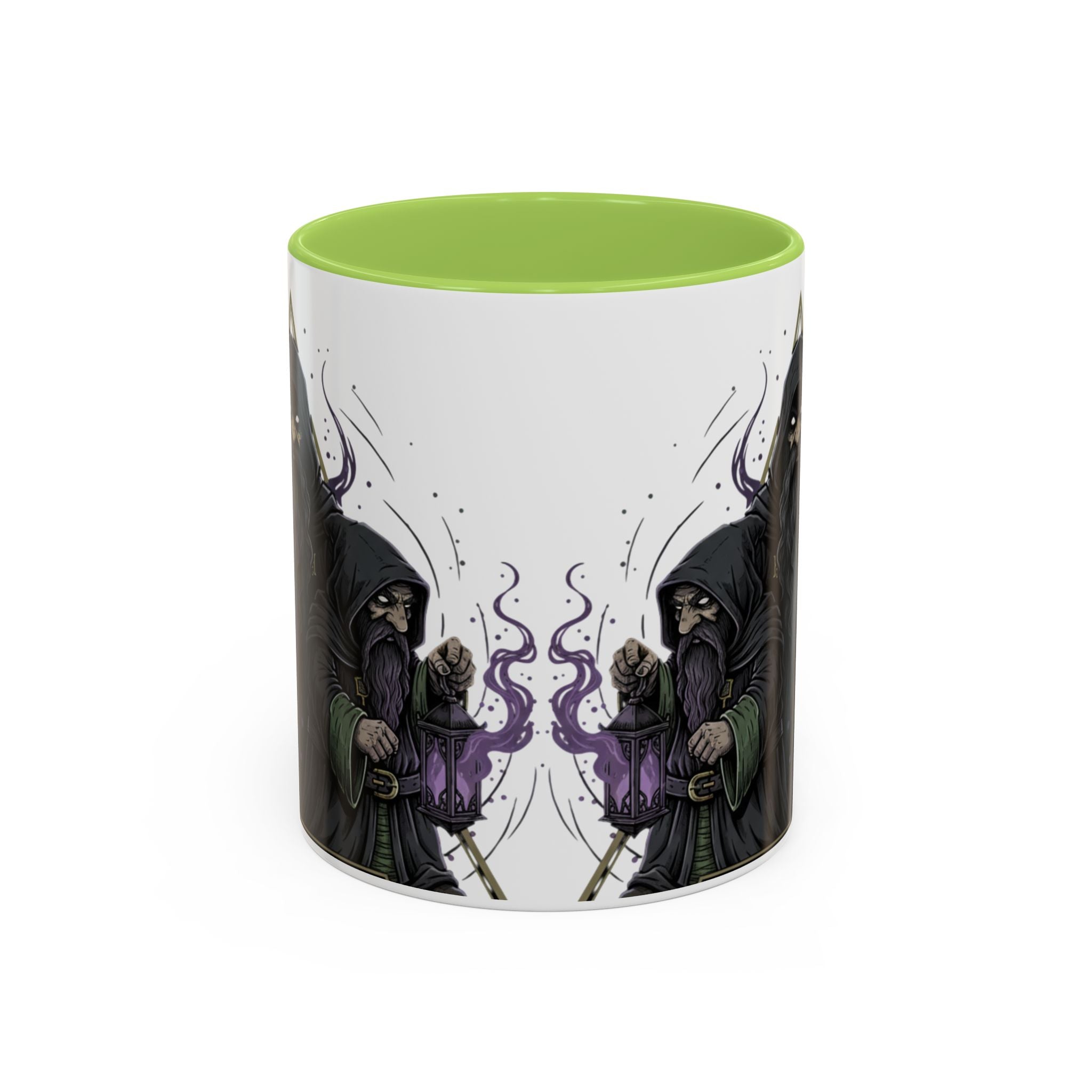 Grim Sorcerer Accent Coffee Mug – Witchy Wizard Magic 11/15oz