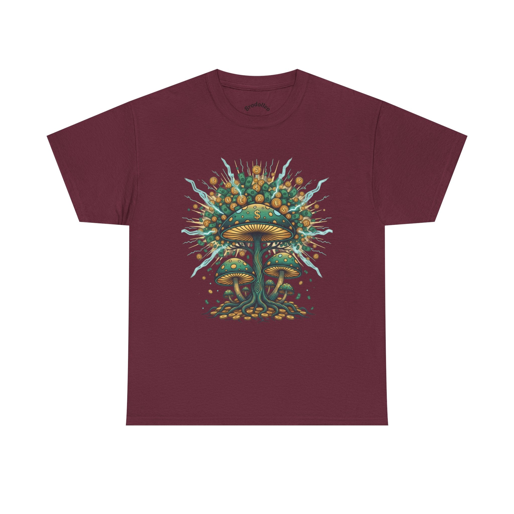Mushroom Tree Graphic Tee — Psychedelic Nature Art T-Shirt