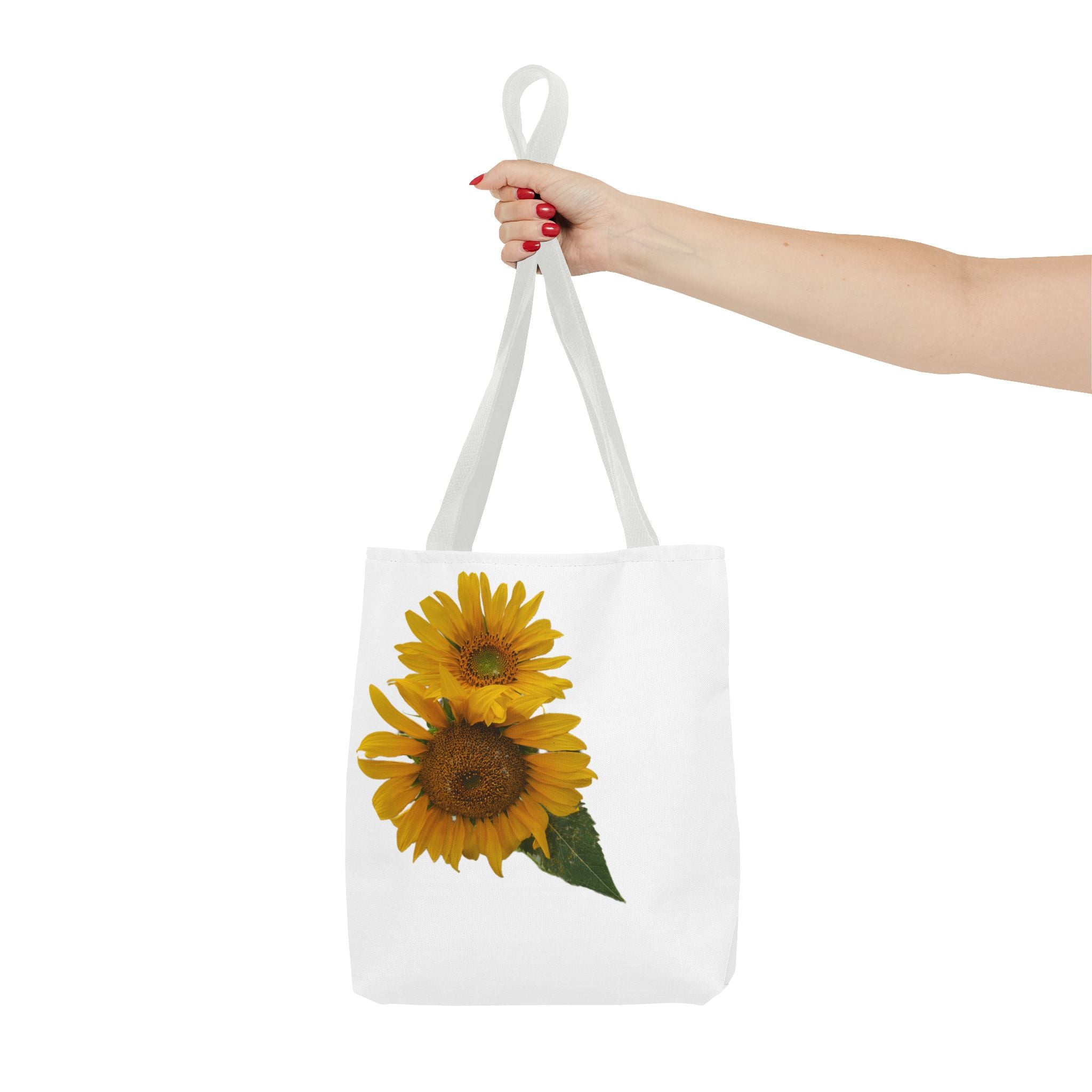 Sunflower Tote Bag — Bright Floral All-Over Print Shopping Tote