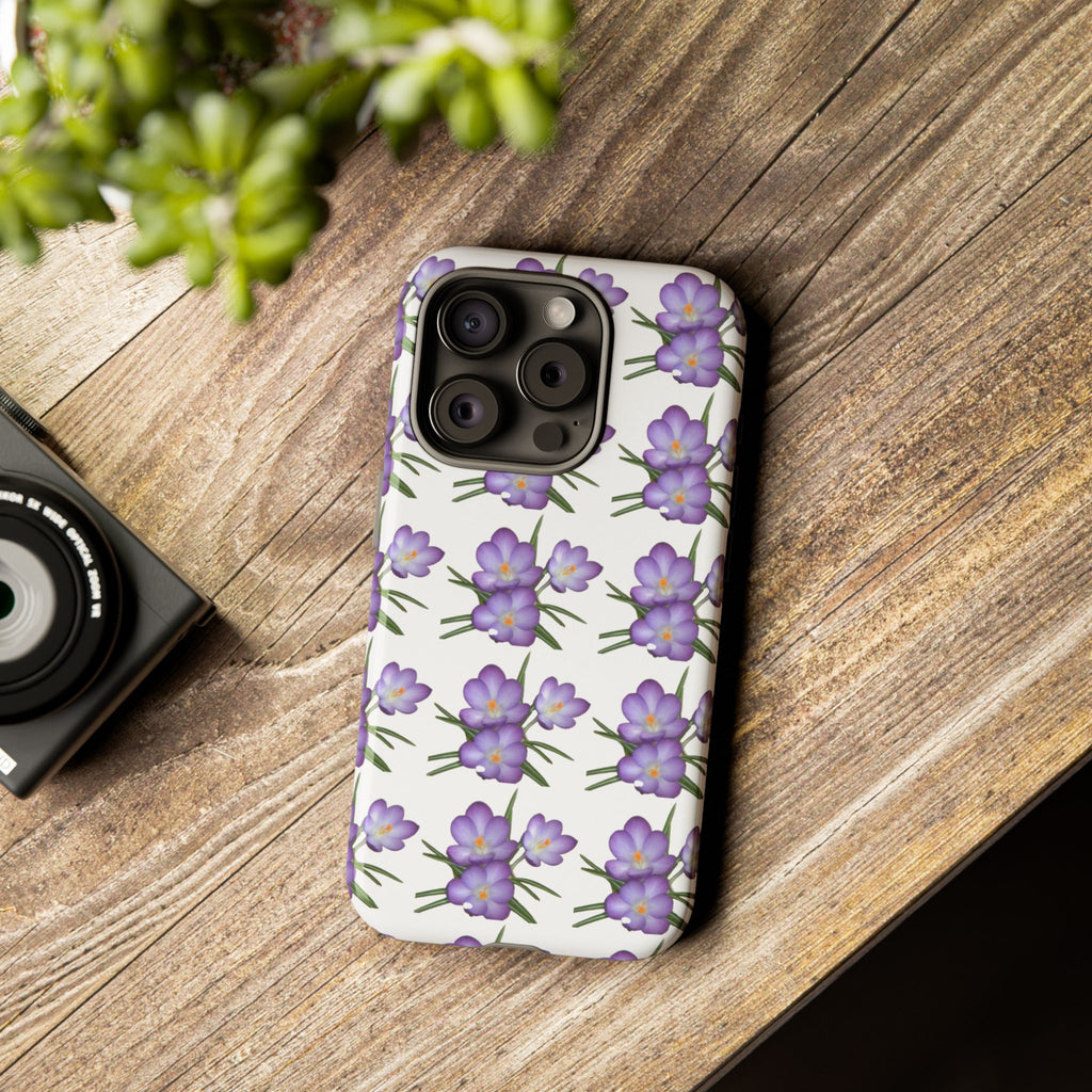 Tough Case — Purple Floral Phone Case