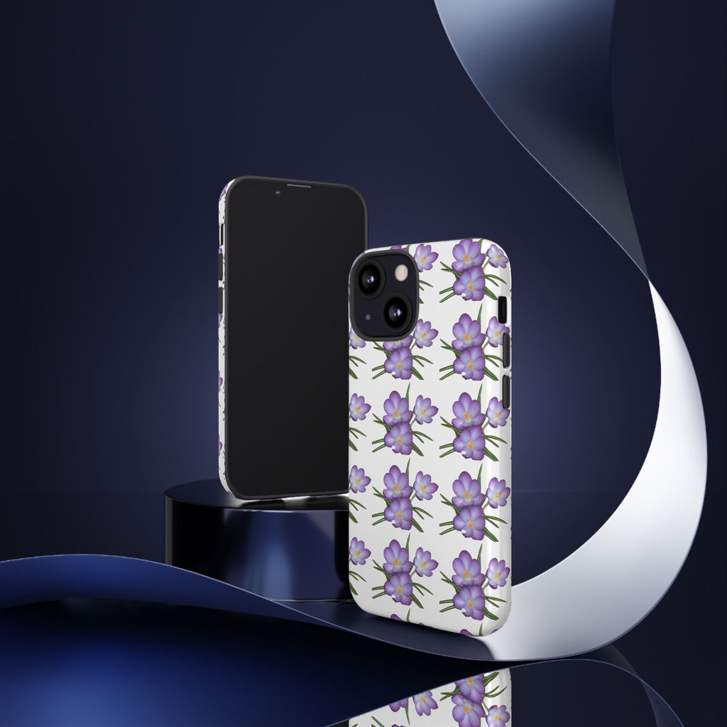 Tough Case — Purple Floral Phone Case