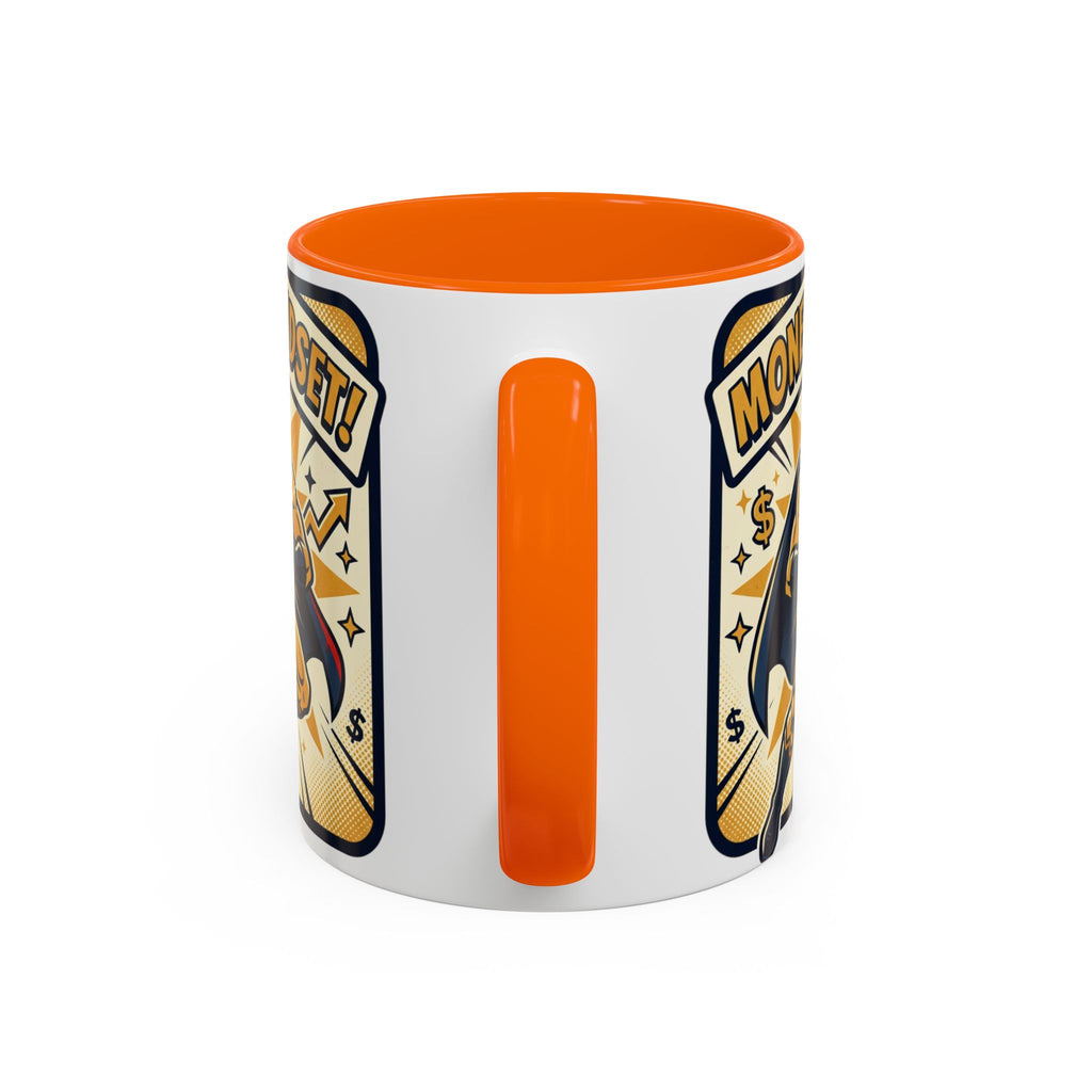 Money Mindset Coffee Mug — Motivational Superhero Design (11/15 oz)