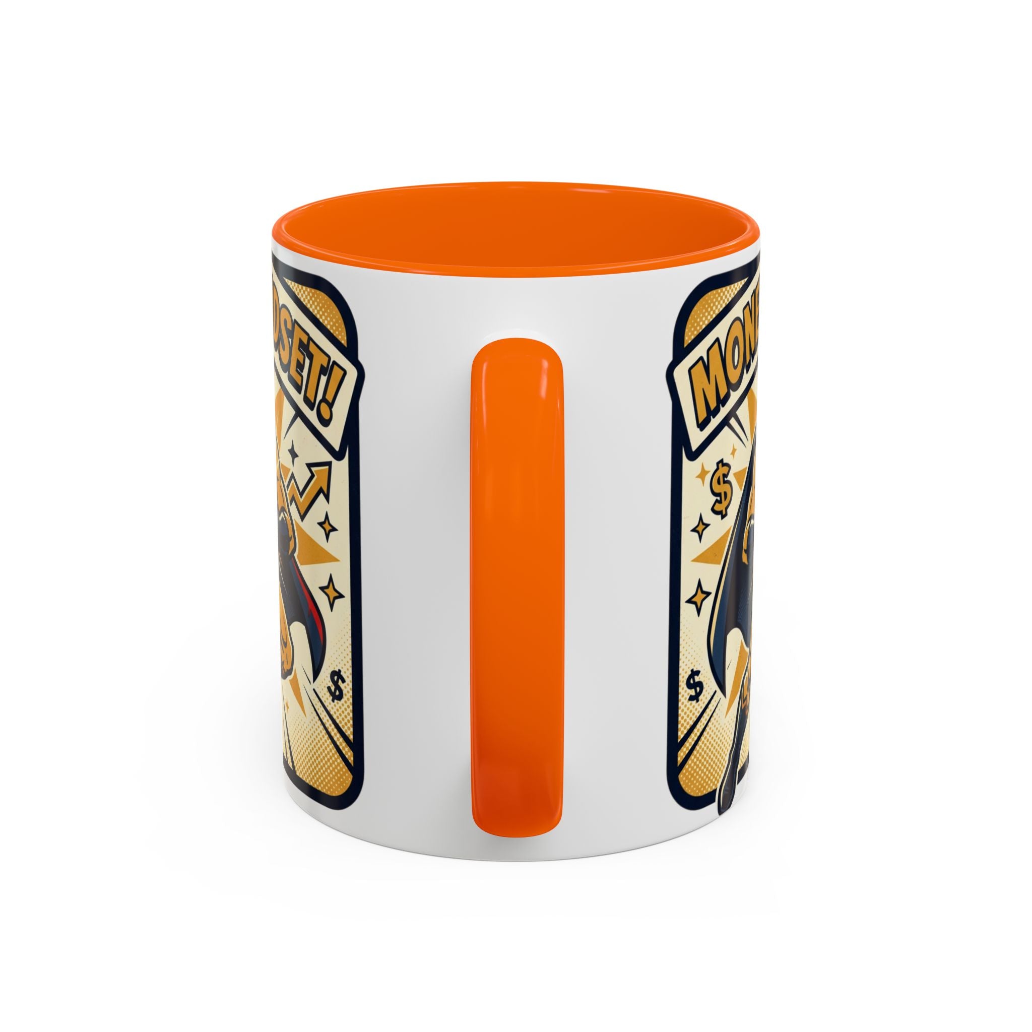 Money Mindset Coffee Mug — Motivational Superhero Design (11/15 oz)
