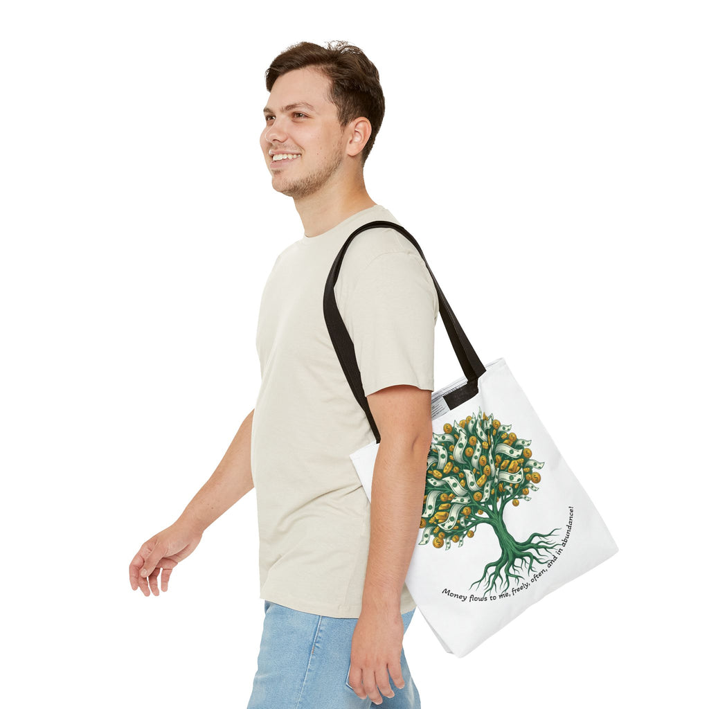 Money Tree Tote Bag — Illustrated Cash Tree Eco Shopper