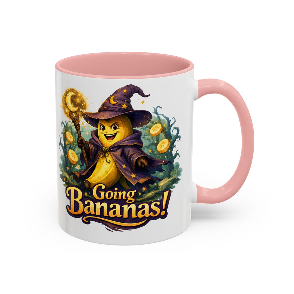 Going Bananas! Witch Banana Accent Coffee Mug — Fun Halloween Coffee Cup (11/15oz)