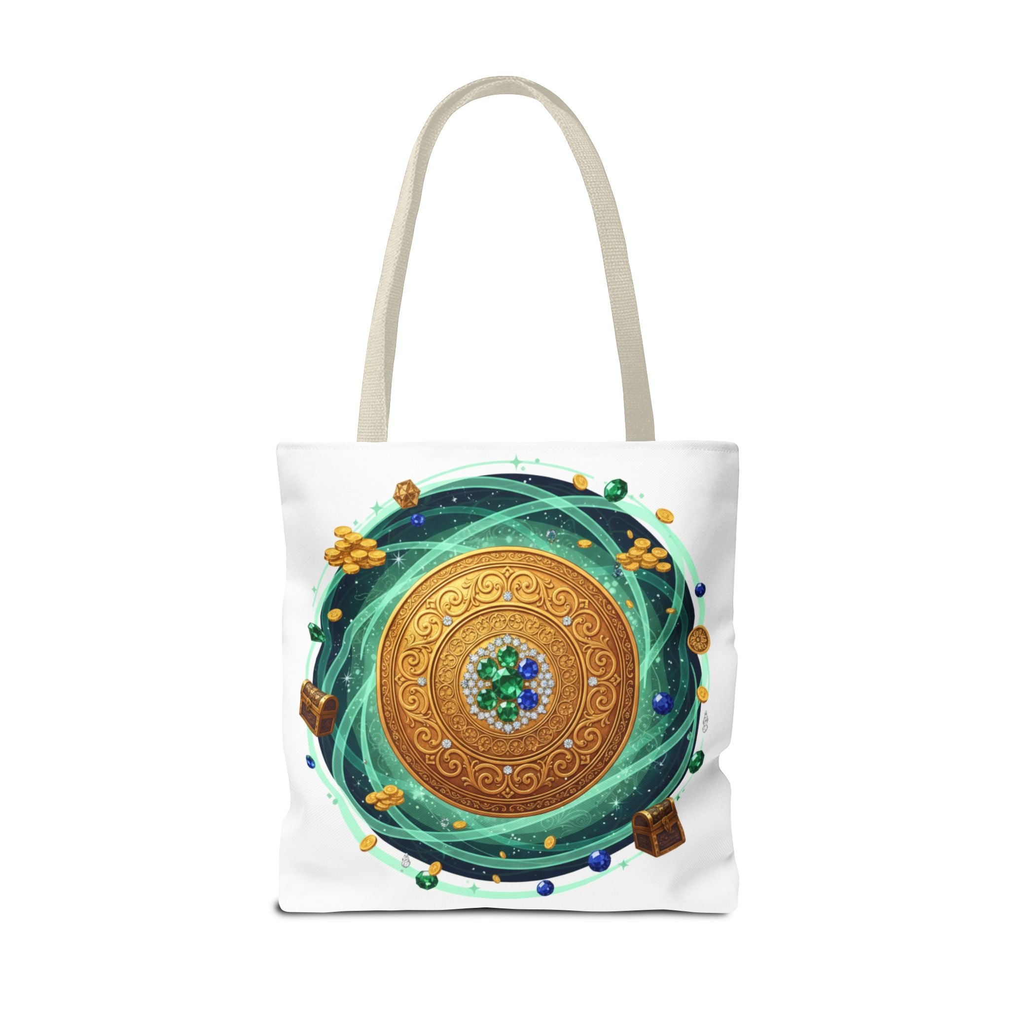 Tote Bag — Celtic Gold Shield Mandala Print Tote
