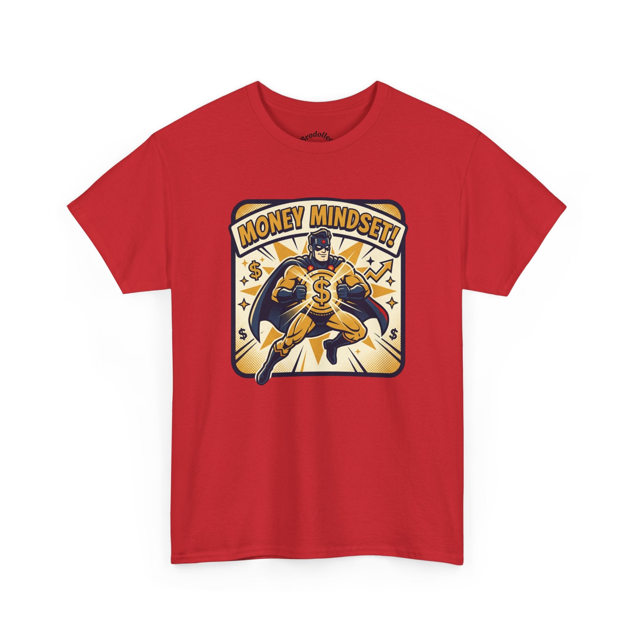 Money Mindset Tee — Retro Superhero Cash Graphic T-Shirt