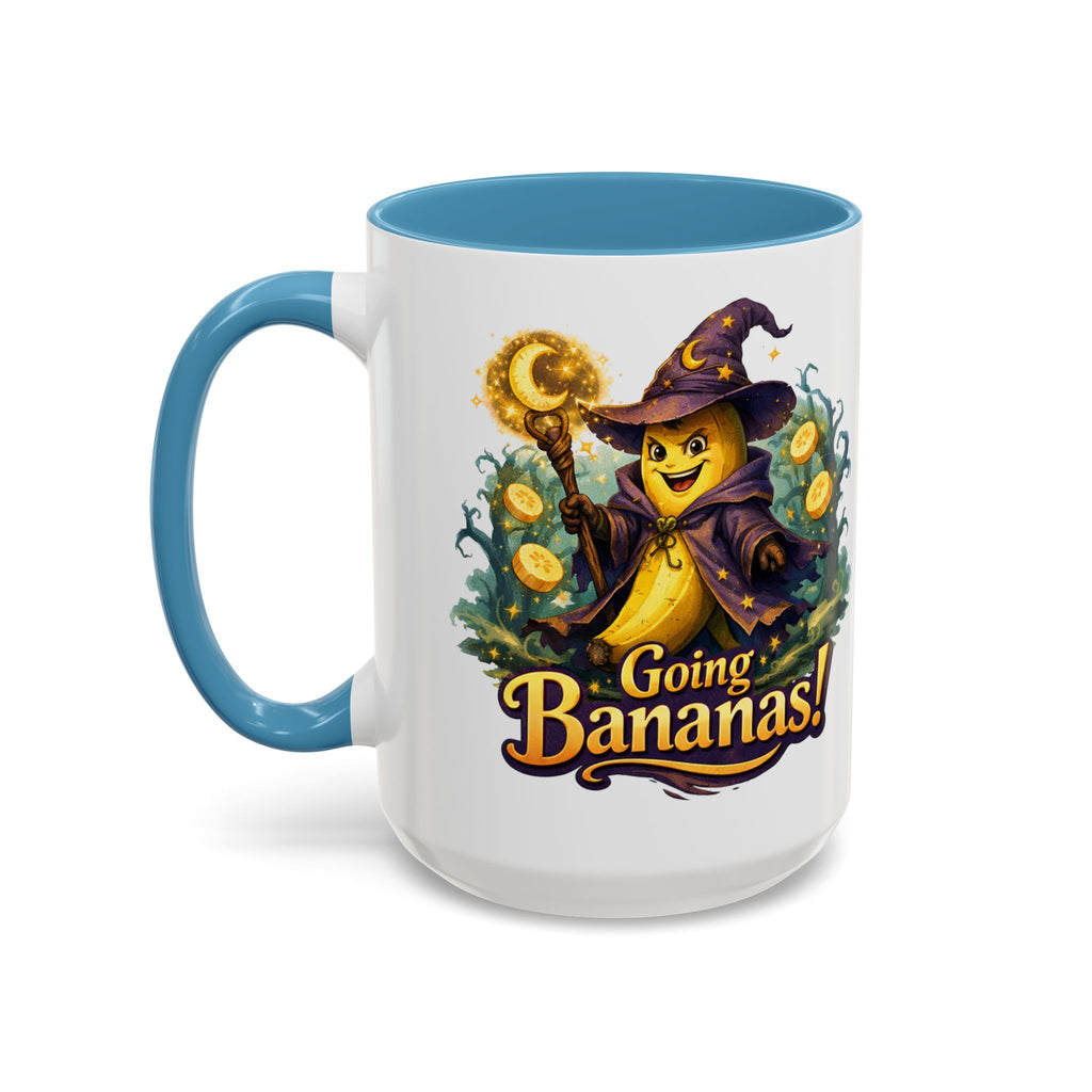 Going Bananas! Witch Banana Accent Coffee Mug — Fun Halloween Coffee Cup (11/15oz)