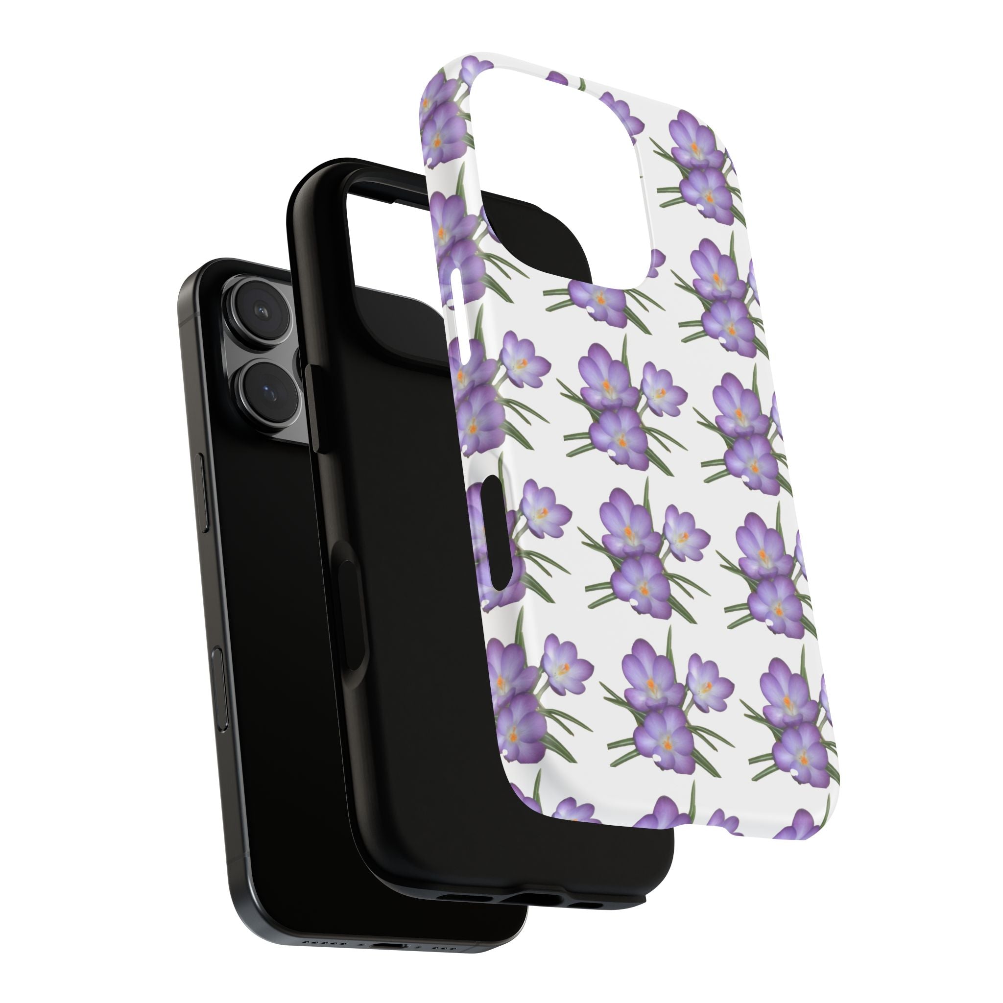 Tough Case — Purple Floral Phone Case
