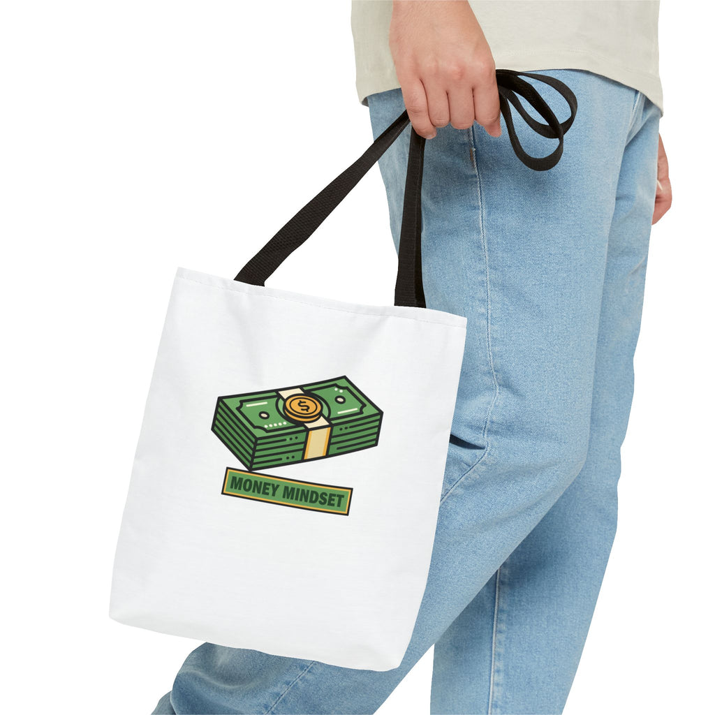 Money Mindset Tote Bag — Cash Stack Graphic Eco Shopper