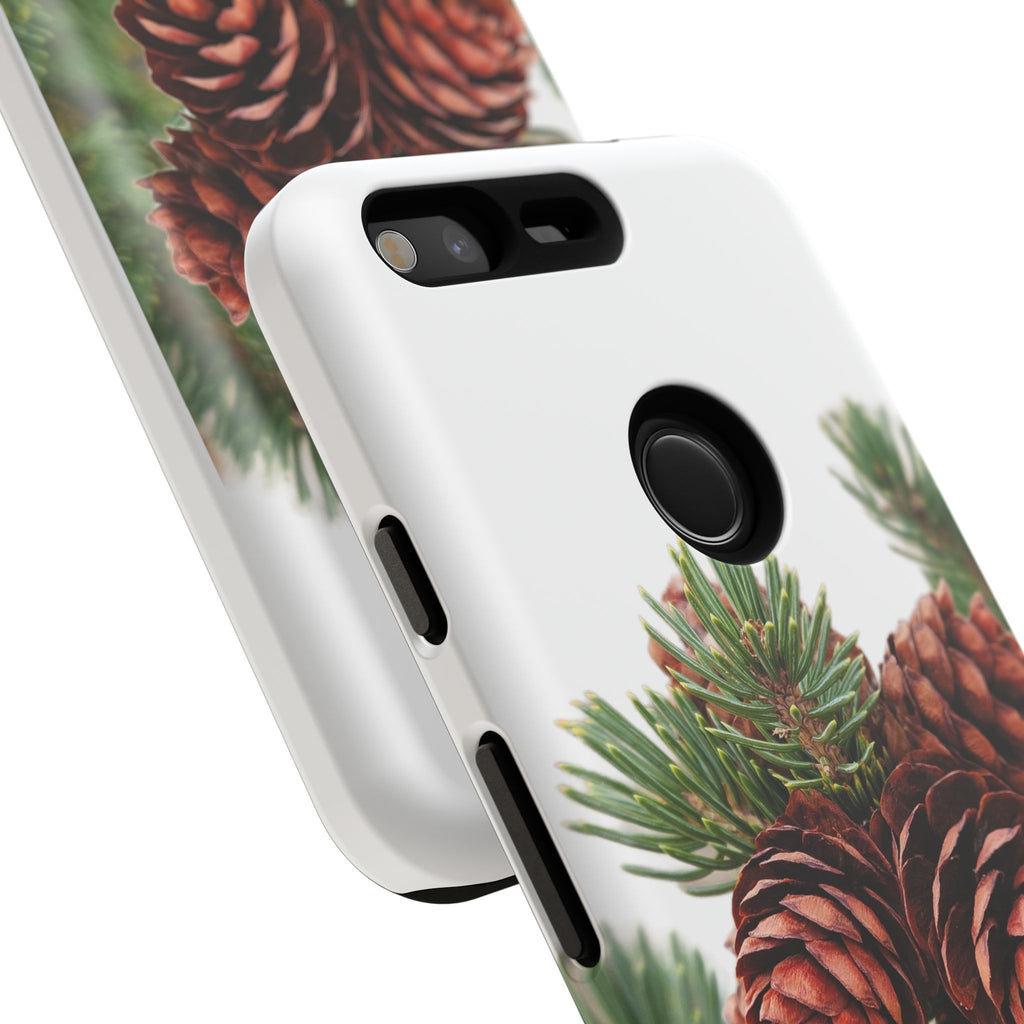 Pinecone Tough Phone Case — Protective Botanical Phone Cover
