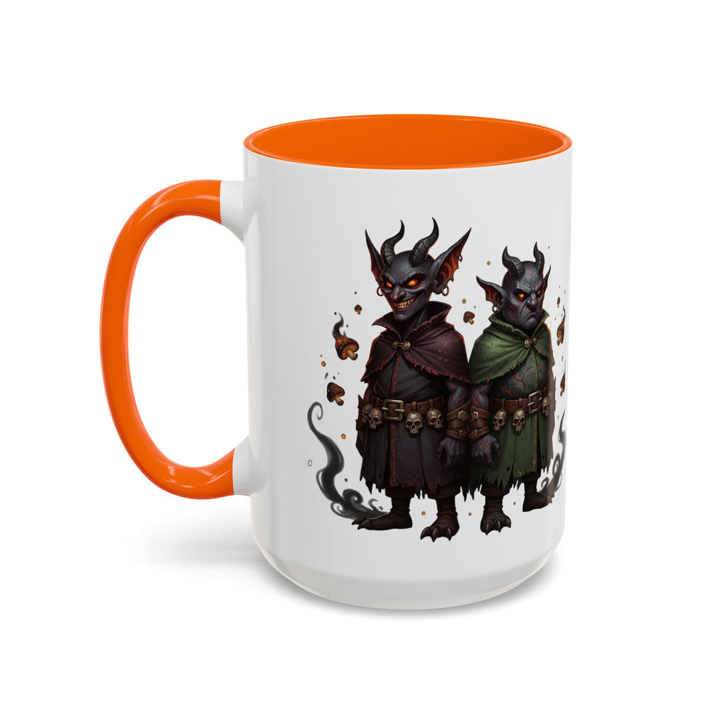 Demon Rogue Duo Coffee Mug – Fantasy RPG Goblin Warlock Design (11/15oz)