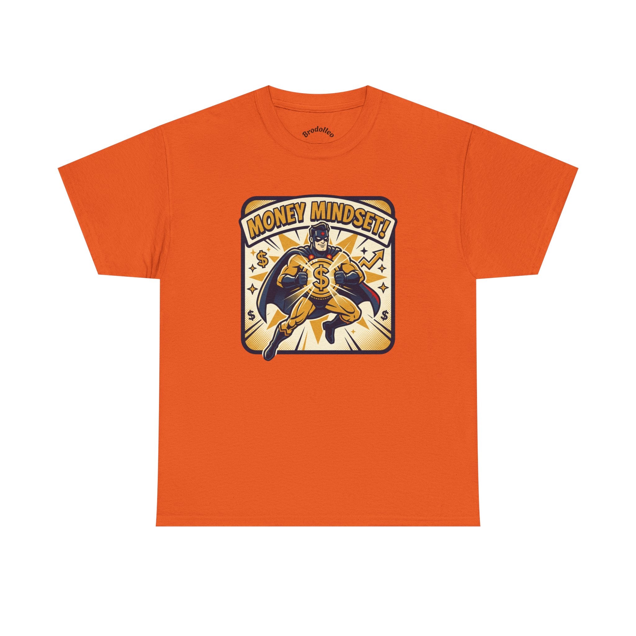Money Mindset Tee — Retro Superhero Cash Graphic T-Shirt