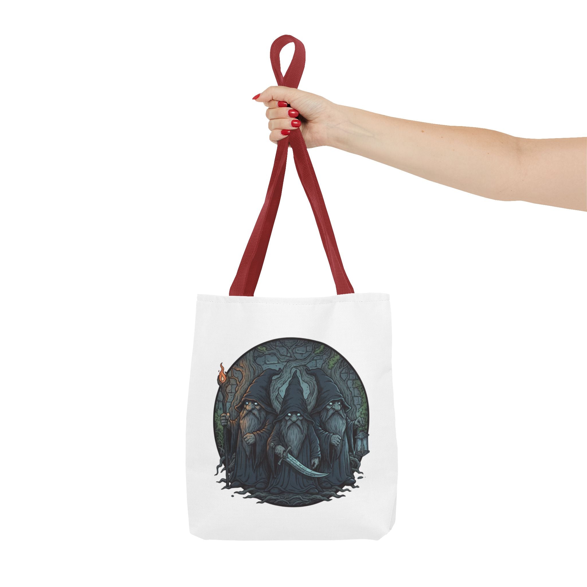 Mystic Grove Wizards Tote Bag — Fantasy Circle Art All-Over Print