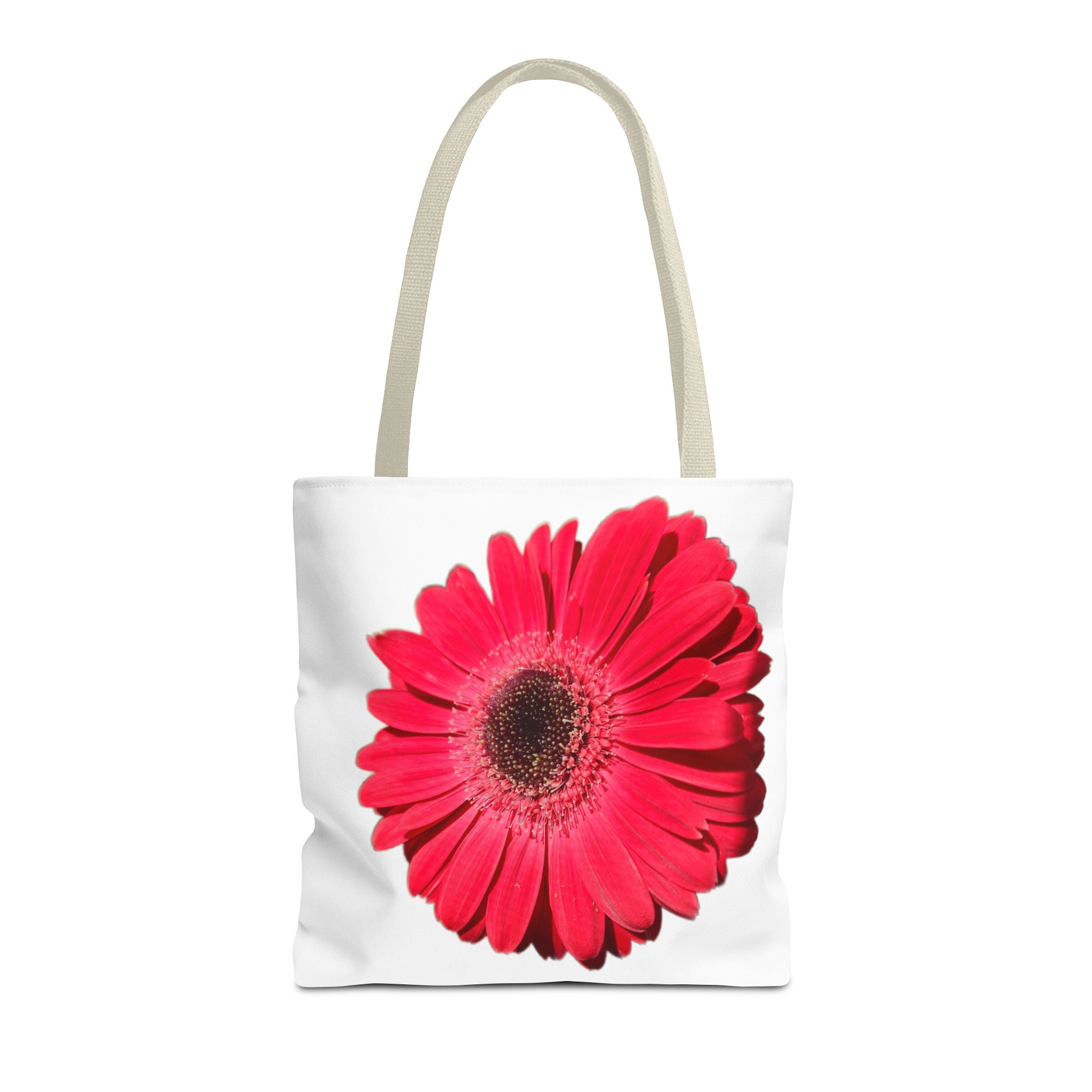 Pink Gerbera Tote Bag - Floral All-Over Print Beach & Market Tote