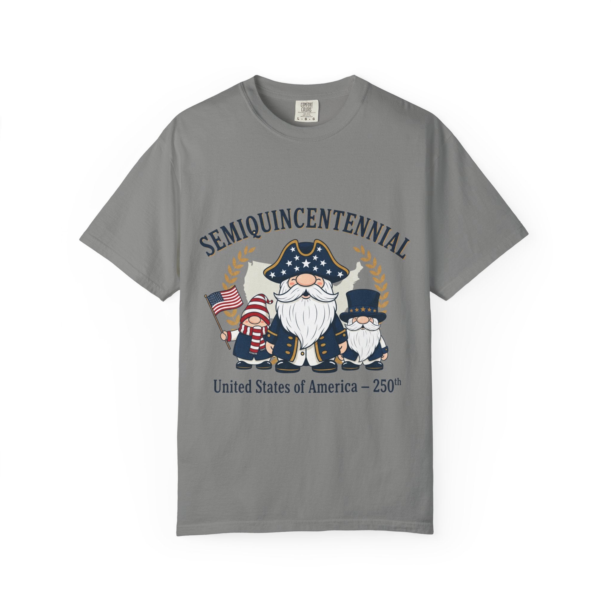 Semiquincentennial Gnome Family T-shirt | USA 250th Independence Design