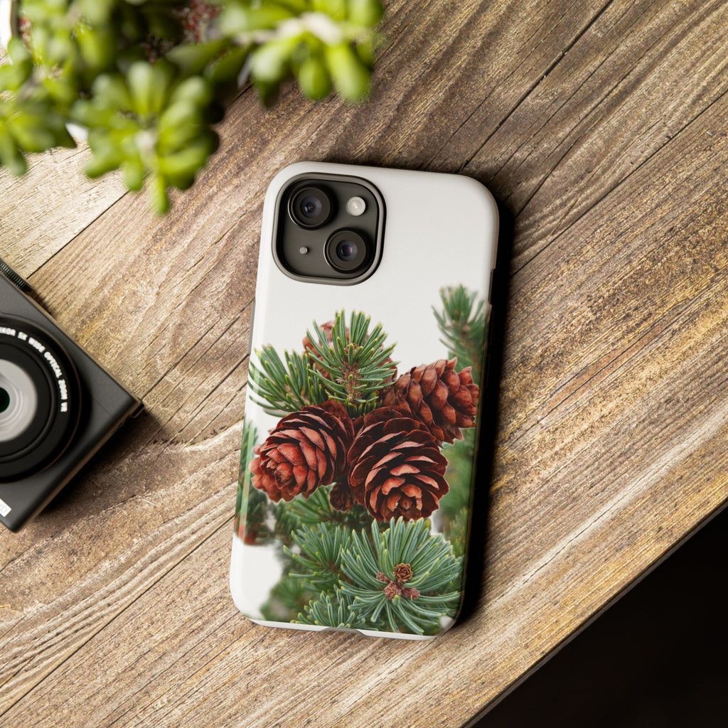 Pinecone Tough Phone Case — Protective Botanical Phone Cover