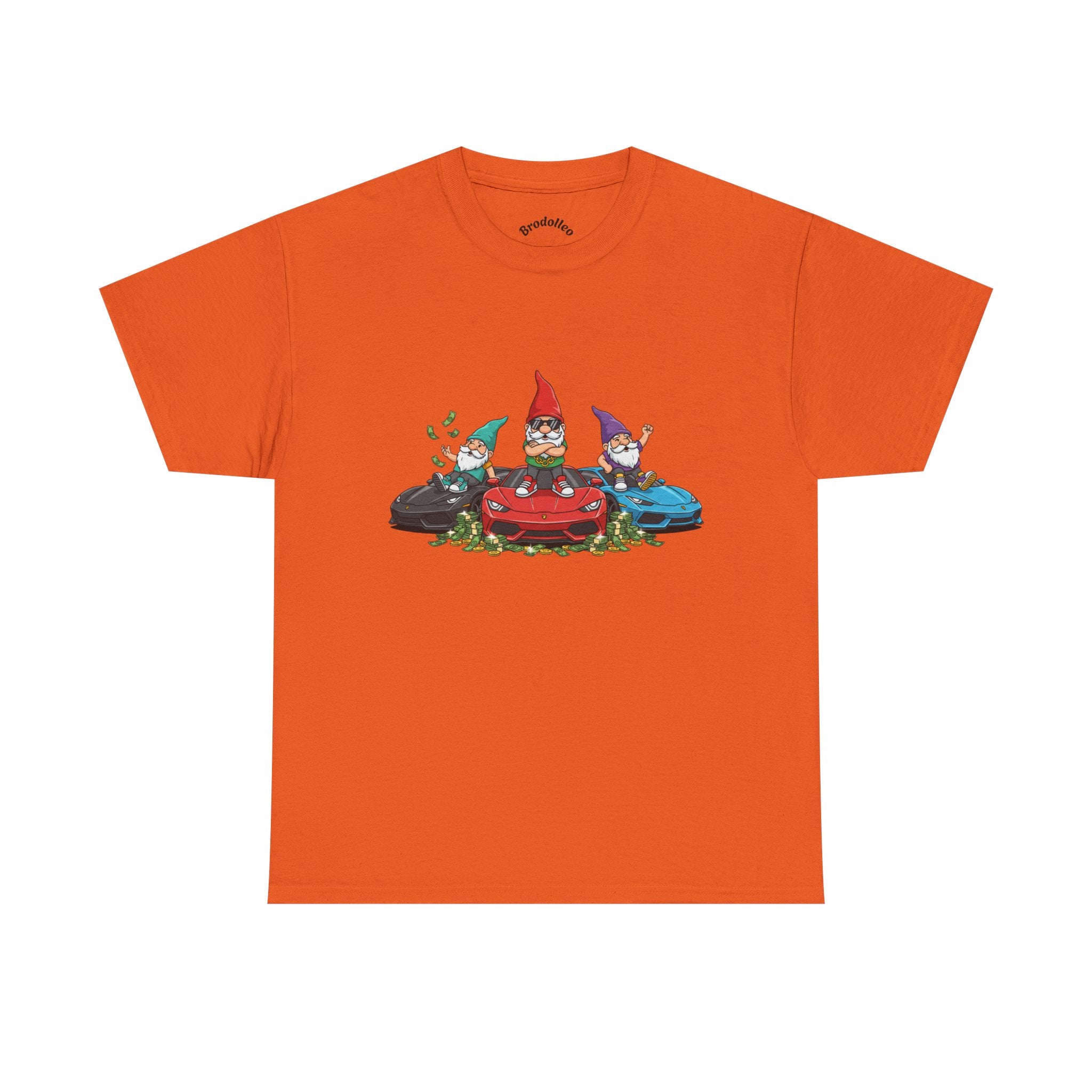 Gnome Race Car Tee — Cute Gnome Driving Cars Graphic T-Shirt