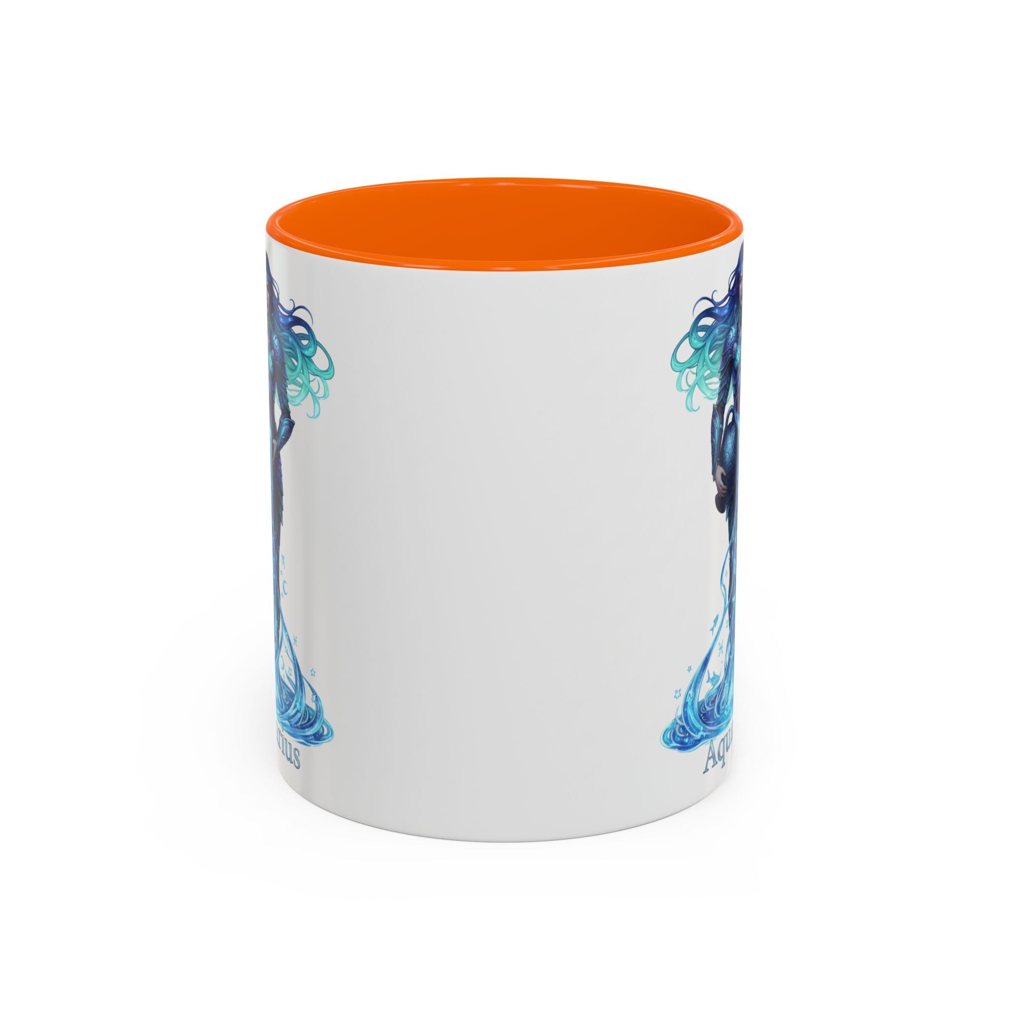 Aquarius Zodiac Coffee Mug — Water Bearer Astrology Accent Mug