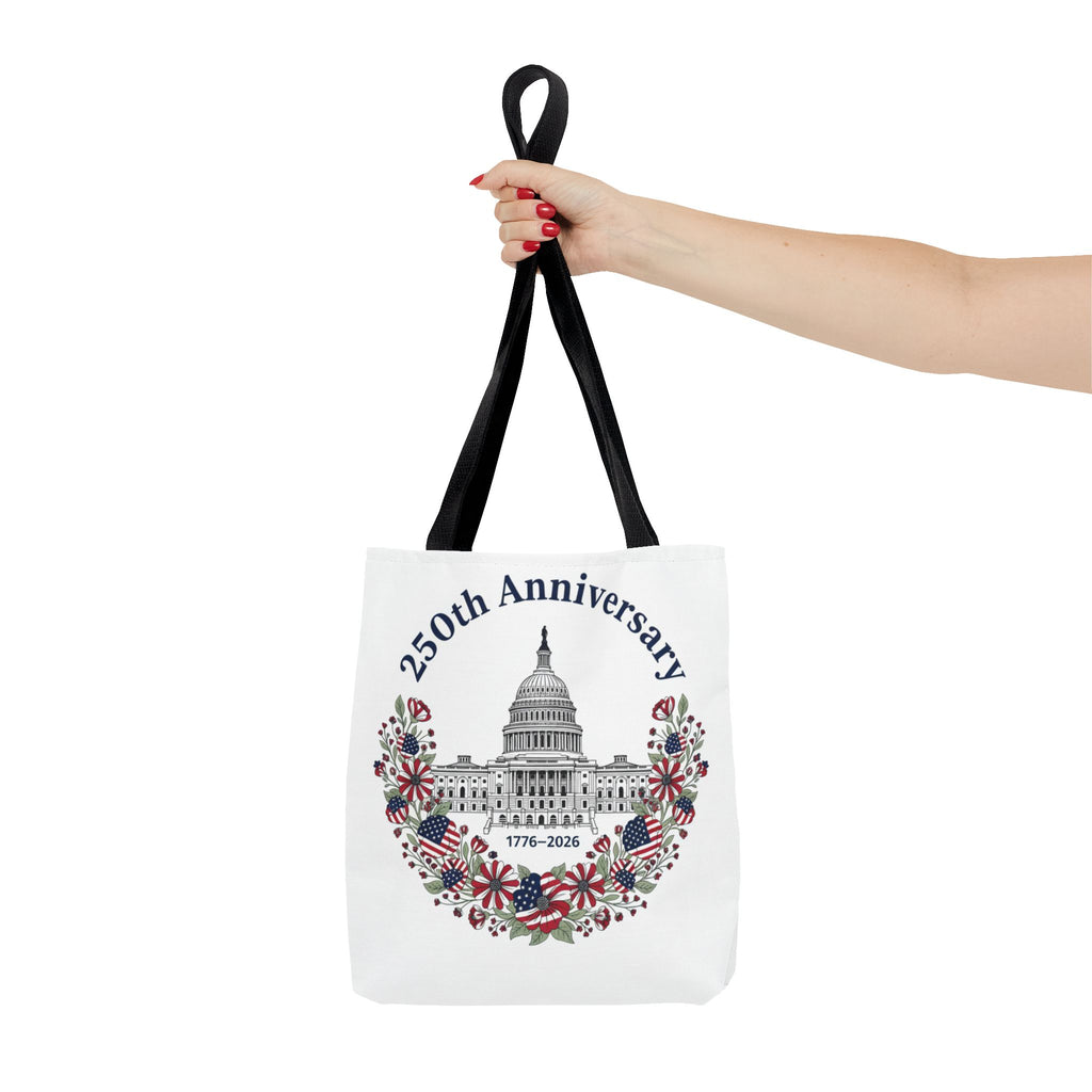 250th Anniversary Capitol Tote Bag — Patriotic USA Commemorative Tote (1776–2026)