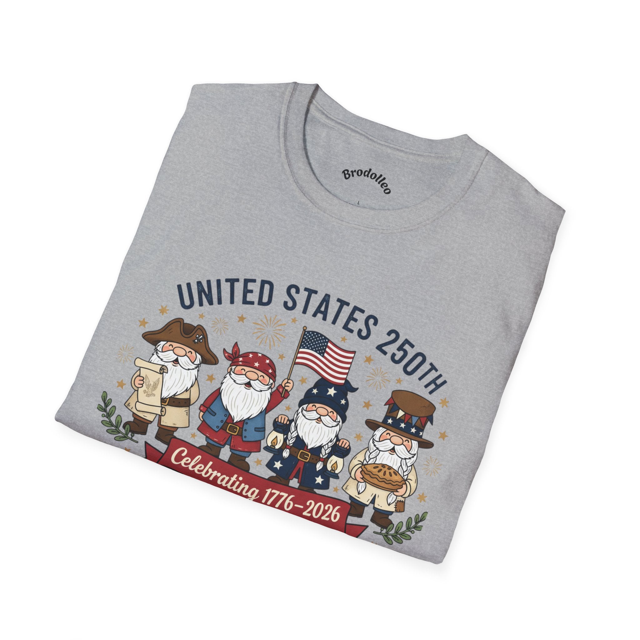 United States 250th Anniversary Patriotic Gnome T-Shirt – Celebrating 1776–2026