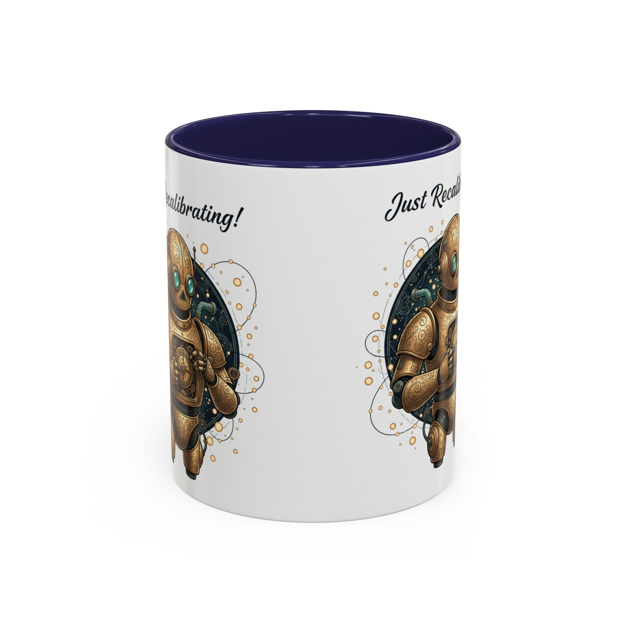 Just Recalibrating Robot Coffee Mug – Cute Steampunk Robot Accent Mug (11/15oz)