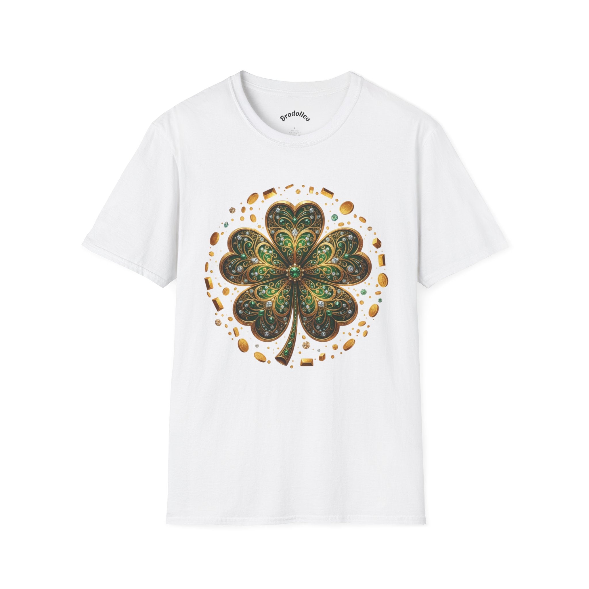 St. Patrick’s Clover Graphic T‑Shirt — Green Shamrock Mandala Tee