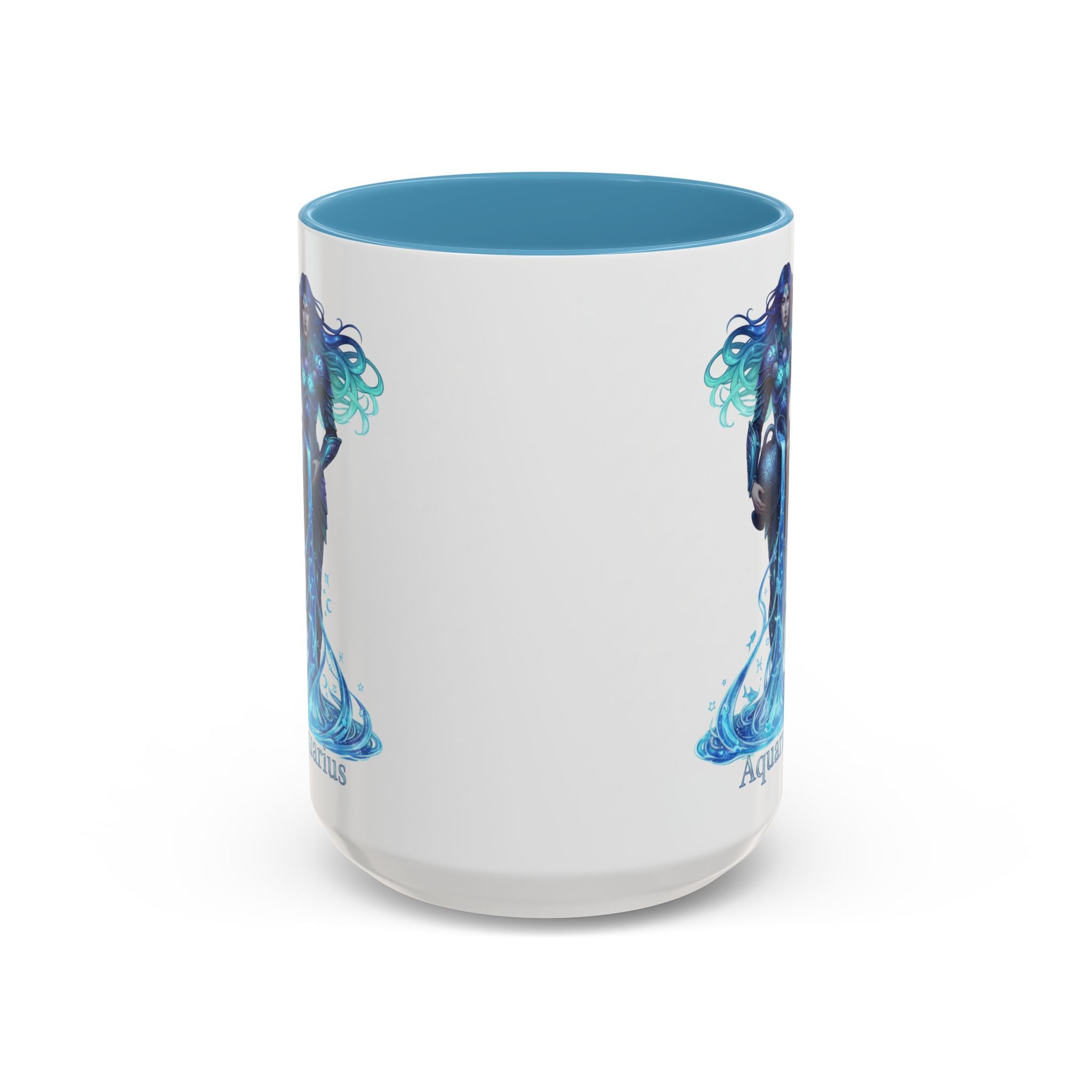 Aquarius Zodiac Coffee Mug — Water Bearer Astrology Accent Mug