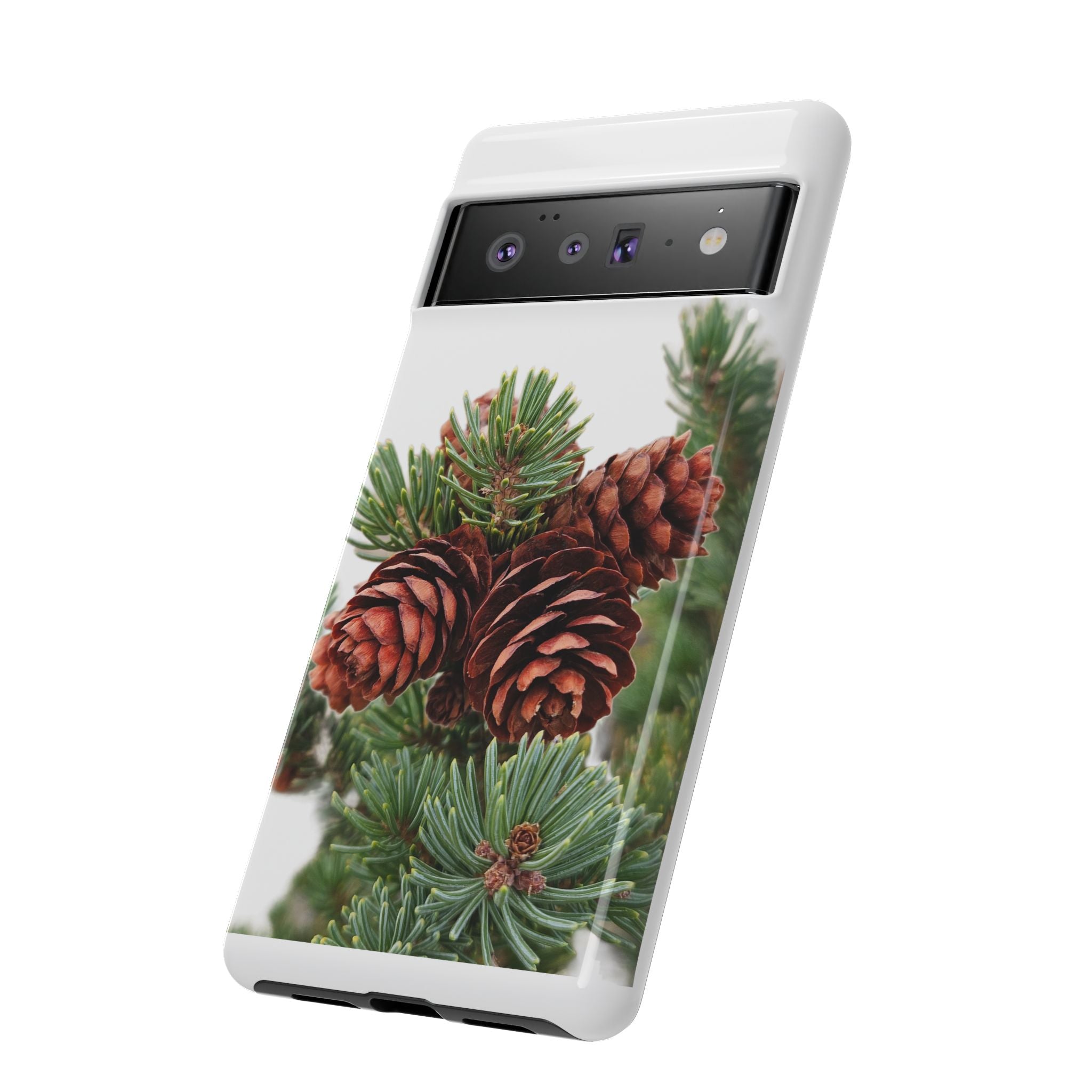 Pinecone Tough Phone Case — Protective Botanical Phone Cover