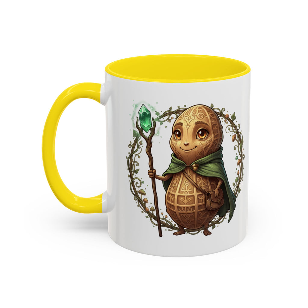 Cute Turtle Wizard Coffee Mug — Fantasy Magic Accent Mug (11/15oz)
