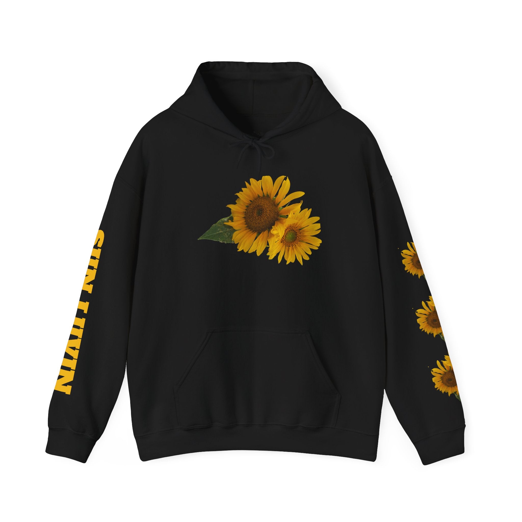 Sunflower Hoodie — "Sun Lovin" Floral Graphic Pullover