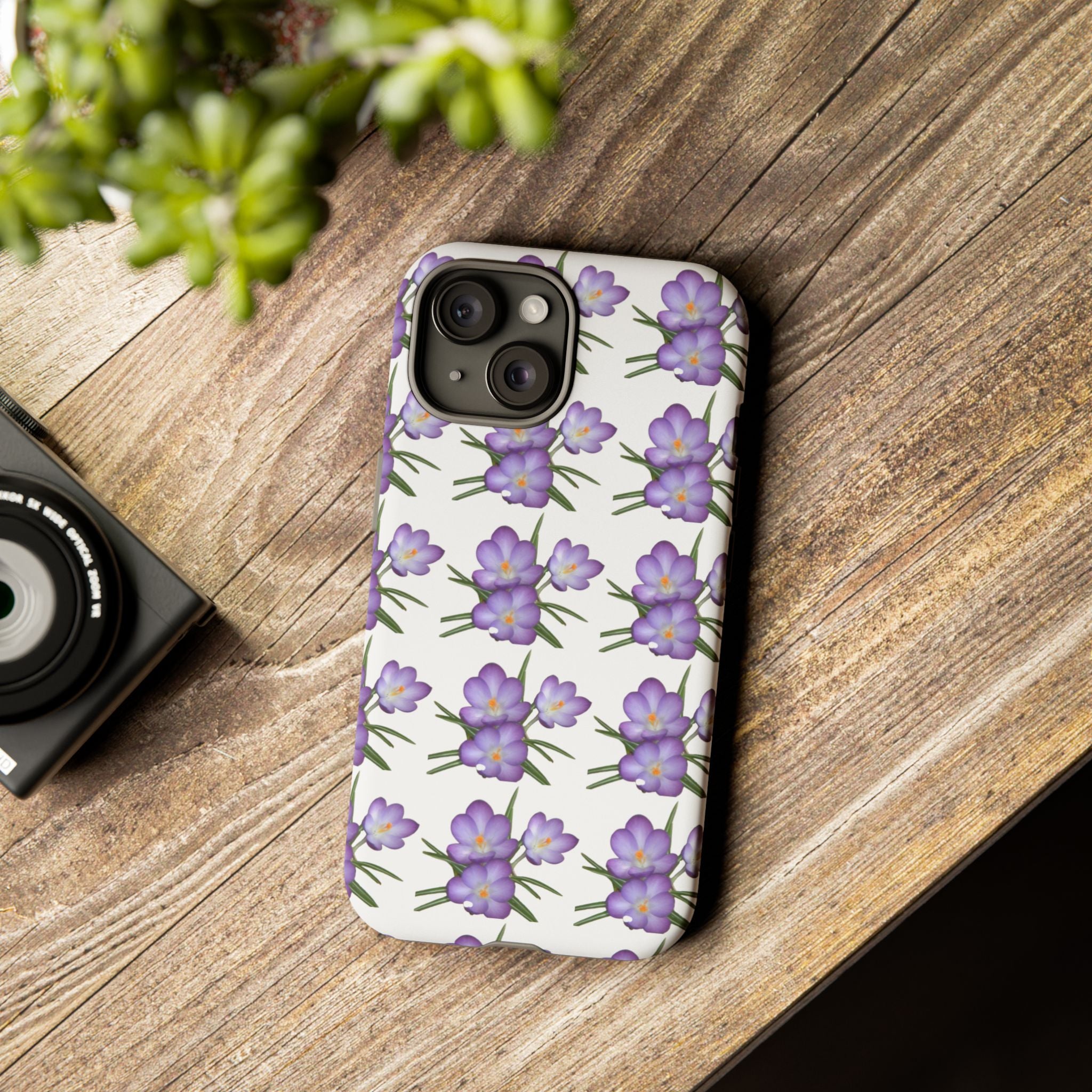 Tough Case — Purple Floral Phone Case