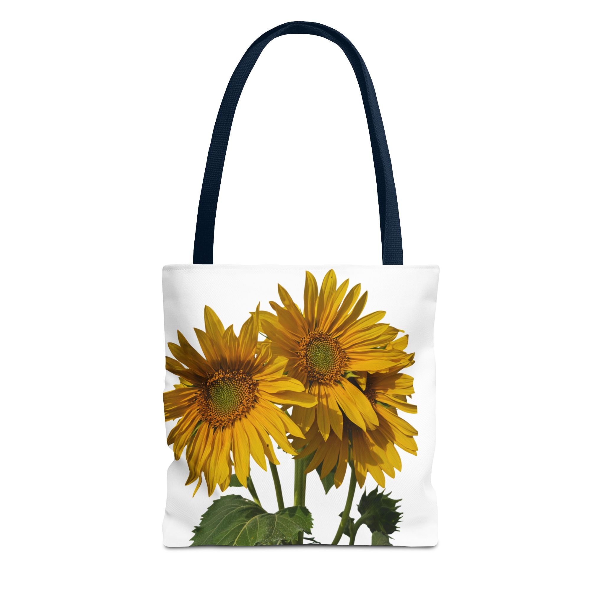Sunflower Tote Bag — Bright Floral All-Over Print Grocery & Beach Bag
