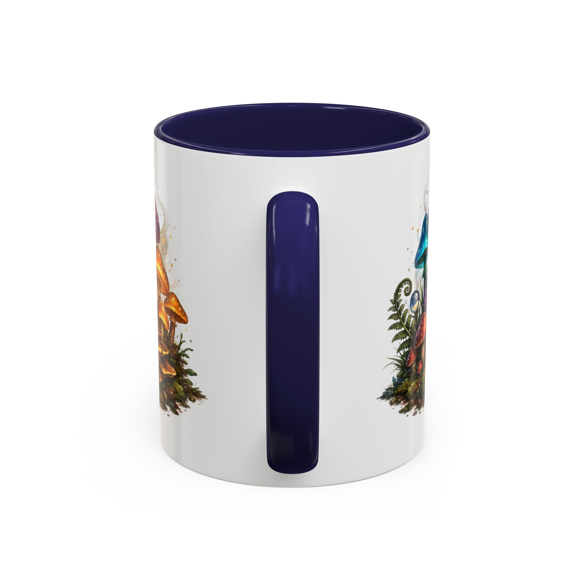 Colorful Fantasy Mushroom Coffee Mug — Accent Ceramic 11/15oz