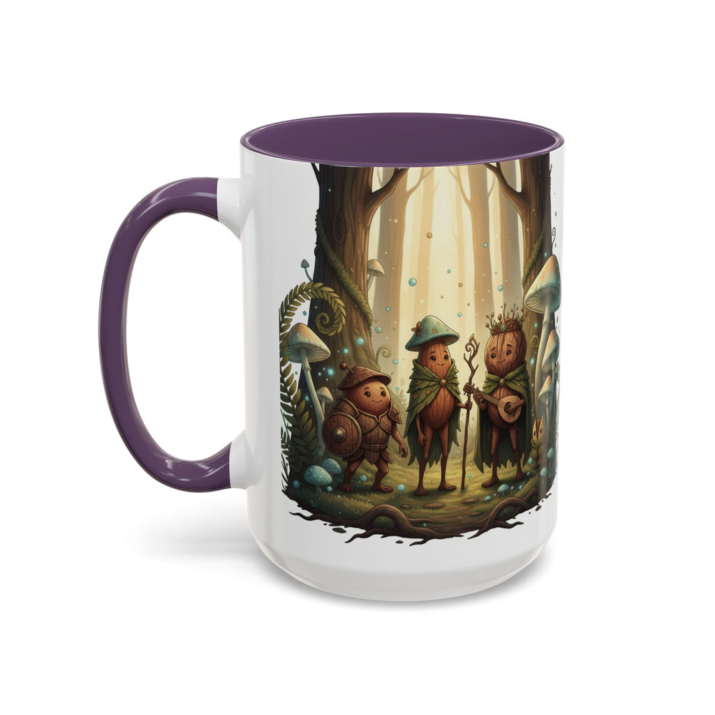 Whimsical Forest Mushroom Mug — Cute Woodland Gnome Coffee Cup