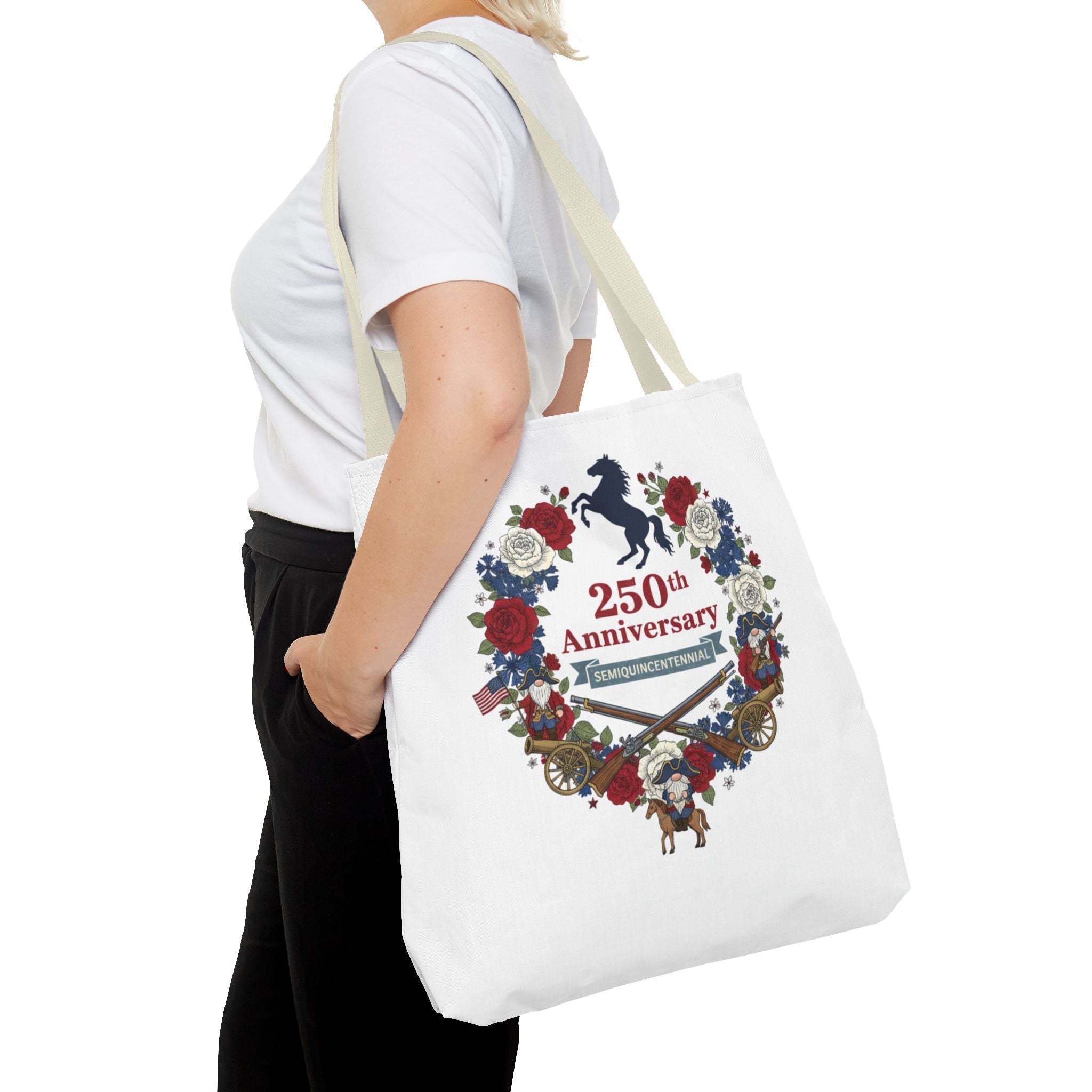 250th Anniversary Floral Wreath Tote