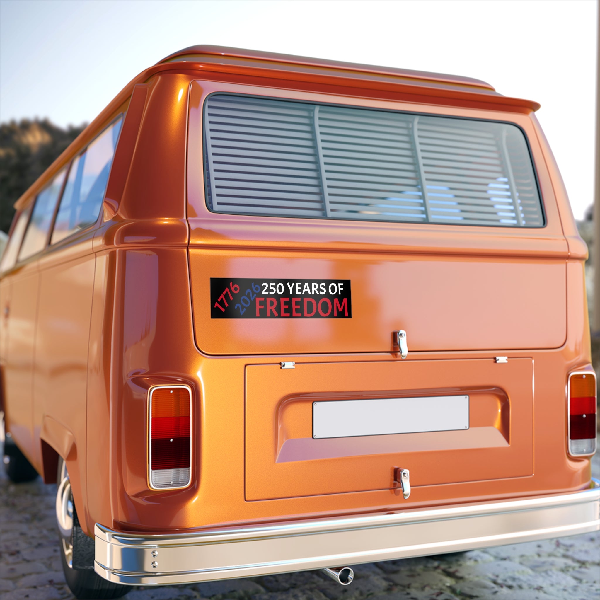 250 Years of Freedom Bumper Sticker — 1776-2026 Patriotic Decal