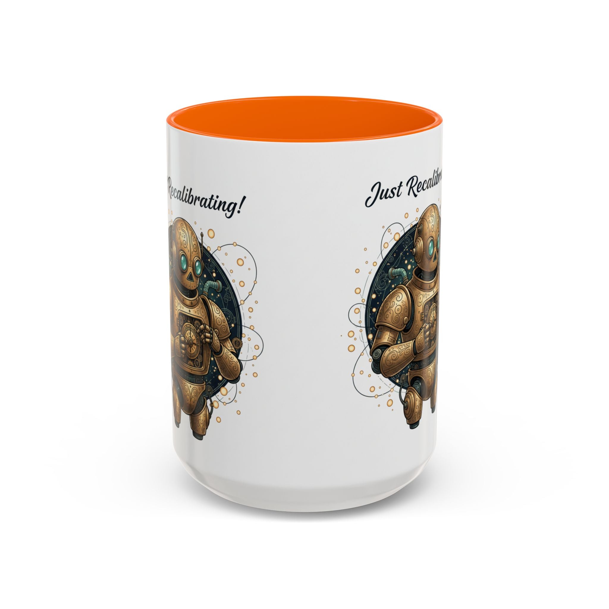 Just Recalibrating Robot Coffee Mug – Cute Steampunk Robot Accent Mug (11/15oz)